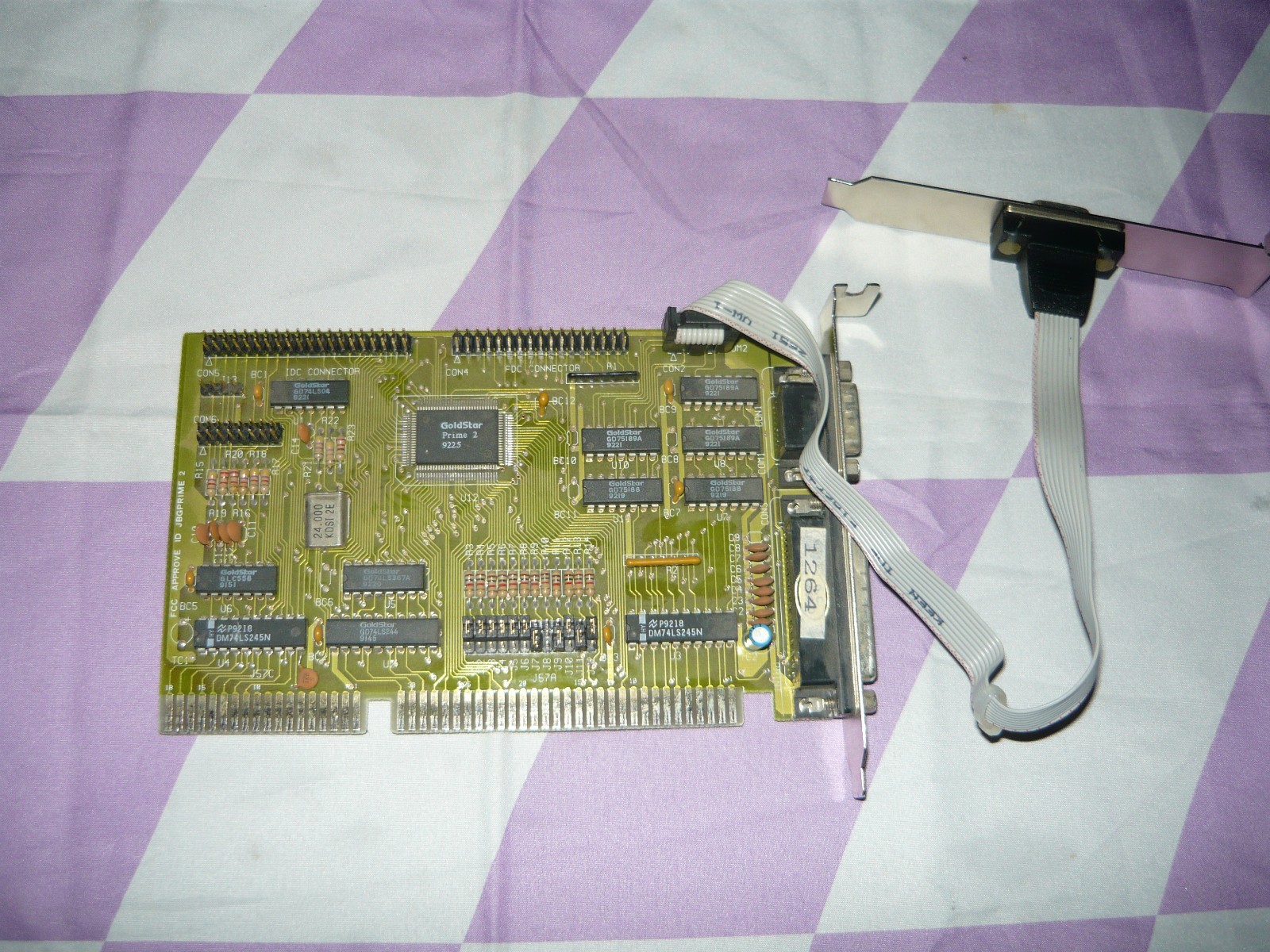 Vintage GoldStar Prime 2 ISA IDE Serial Parallel Port Controller Card Used Vintage GoldStar Prime 2 ISA IDE Serial Parallel Port Controller Card Used