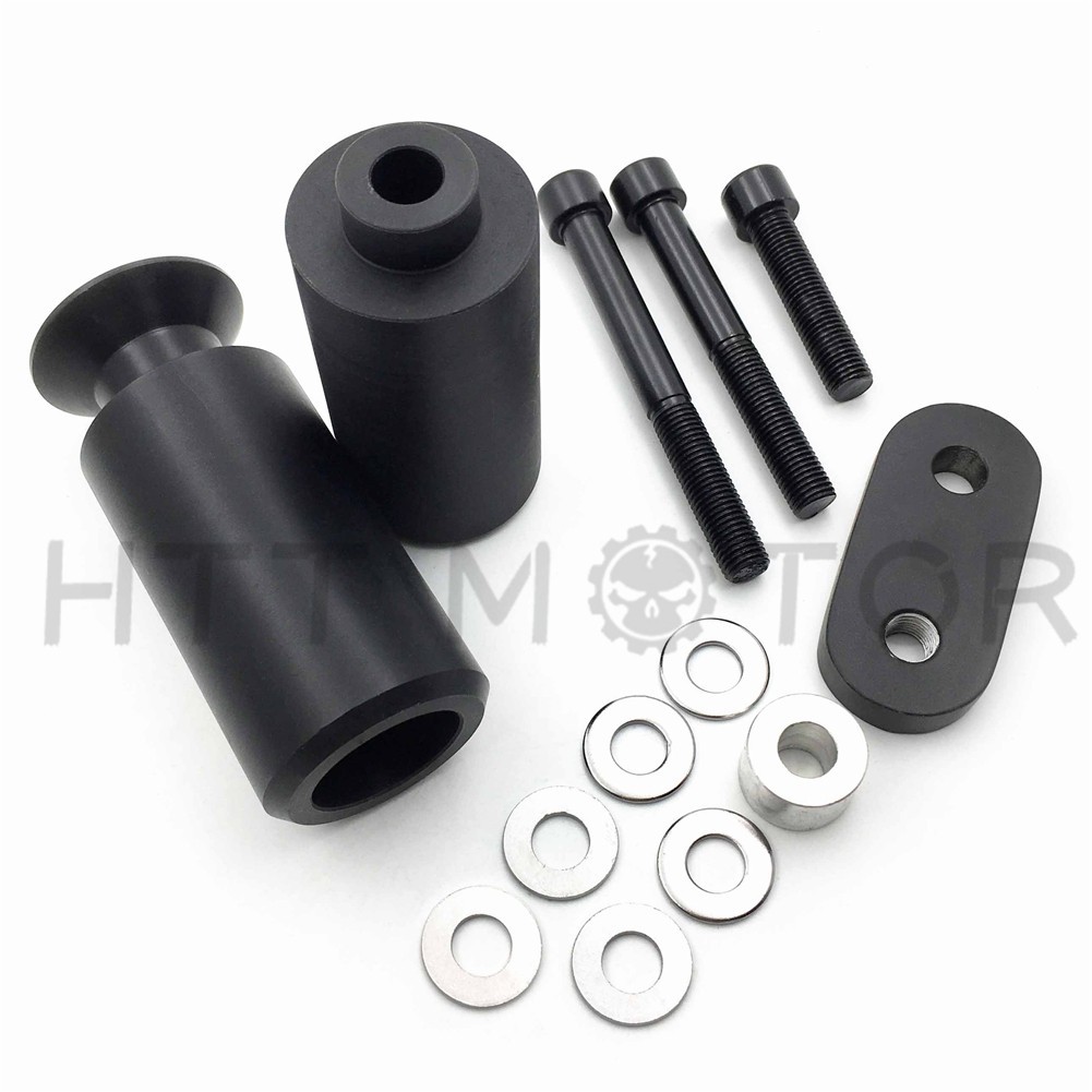 For 2006-2007 Yamaha YZF R6 BLACK DELRIN FRAME SLIDERS (Fits: 2007 Yamaha)