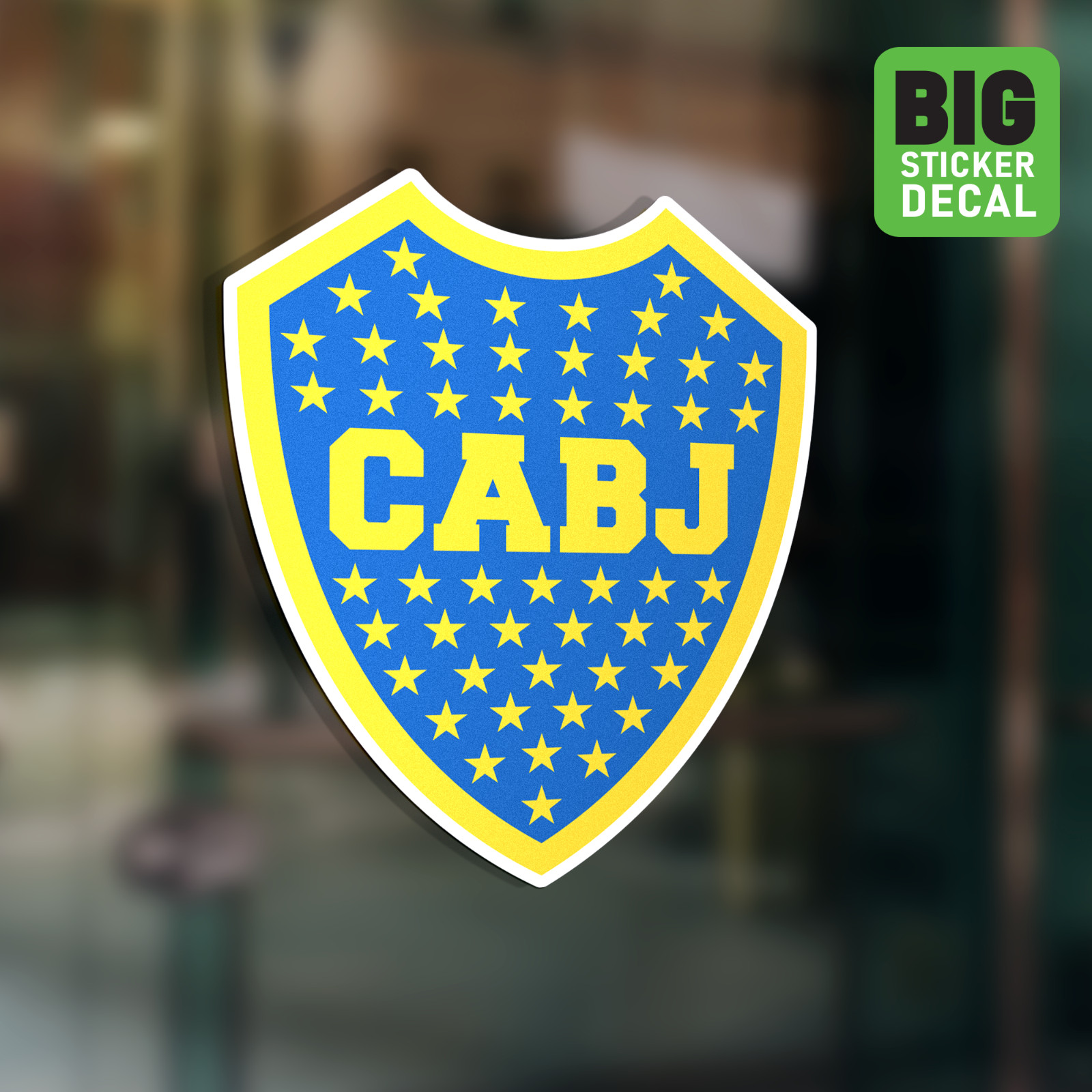 Boca Juniors Argentina Big Laminated Vinyl Sticker Car Decal Calcomania Carro
