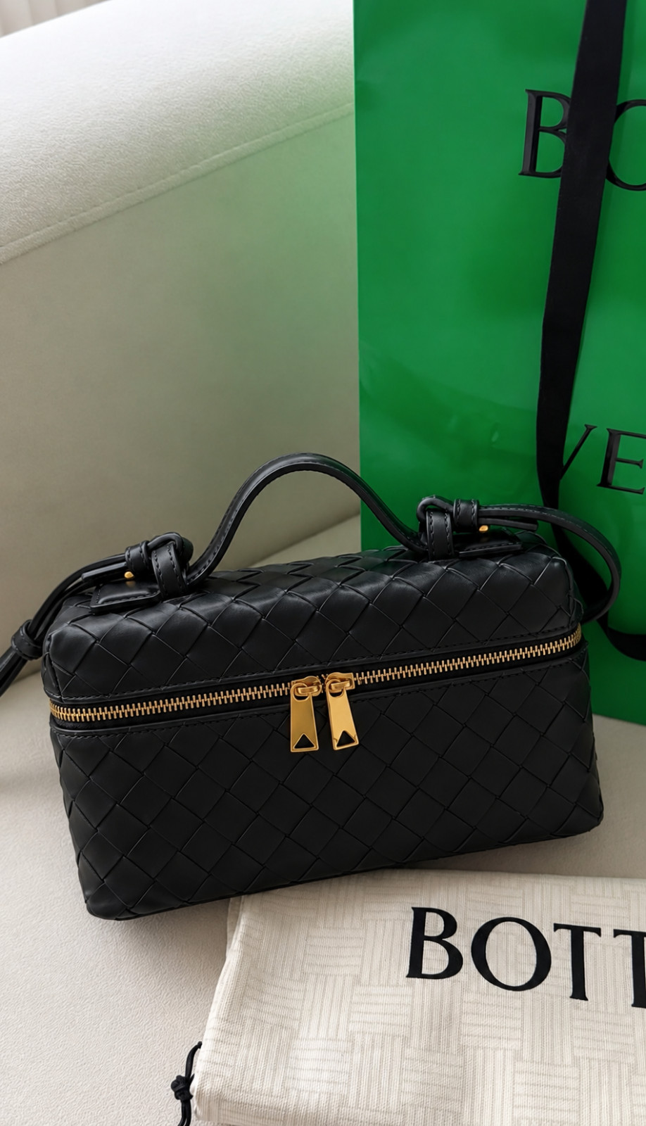 NEW woven leather bag