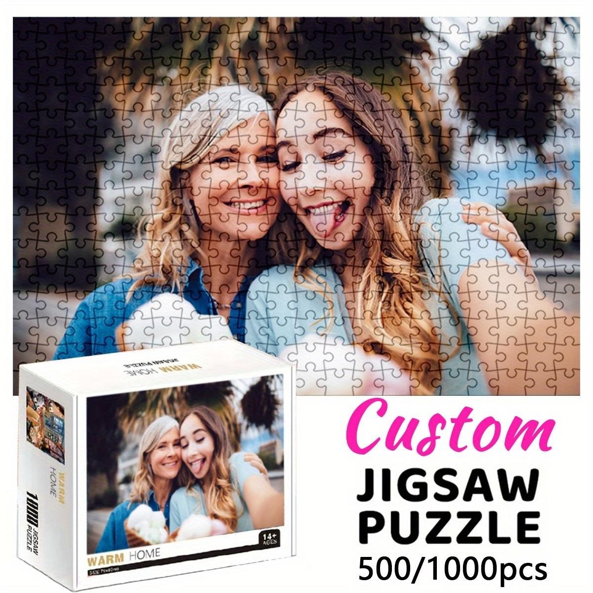 Custom Photo Jigsaw Puzzle Personalized Picture 1000 Pieces DIY Family Gift