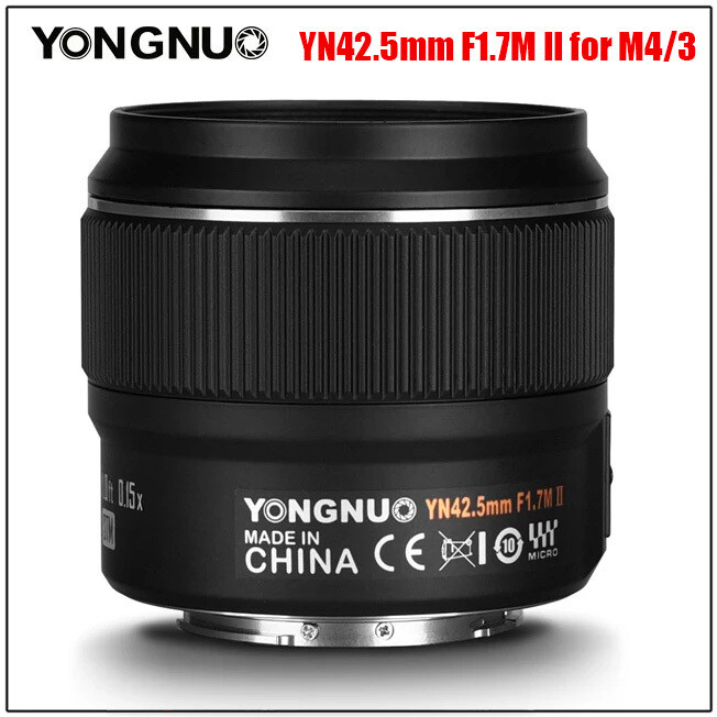YONGNUO YN42.5mm F1.7M II Auto Focus Standard Prime Lens for M4/3 Mount Cameras YONGNUO YN42.5mm F1.7M II Auto Focus Standard Prime Lens for M4/3 Mount Cameras