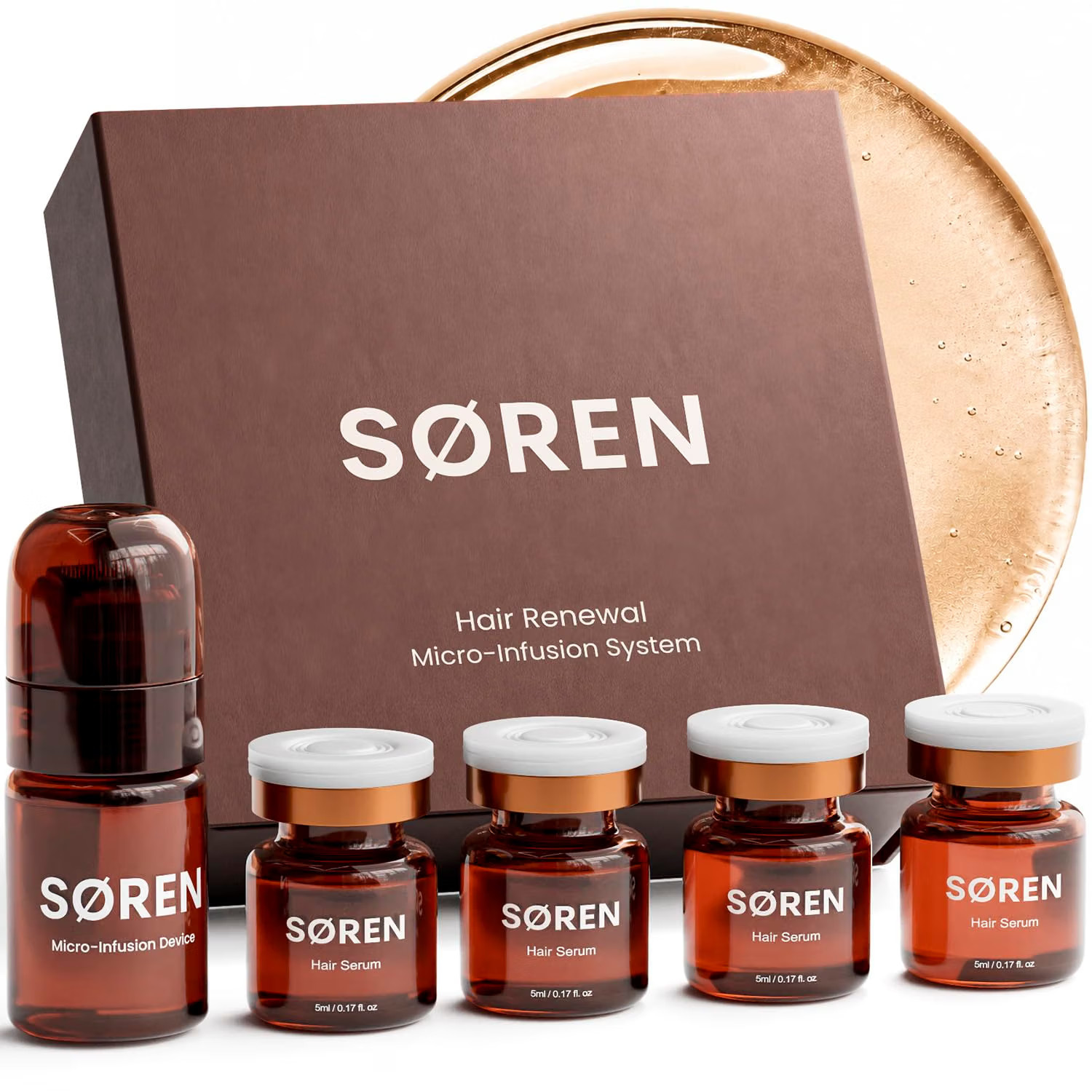Micro Infusion Hair Renewal System by SOREN – Saw Palmetto & Peptide Scalp Treat