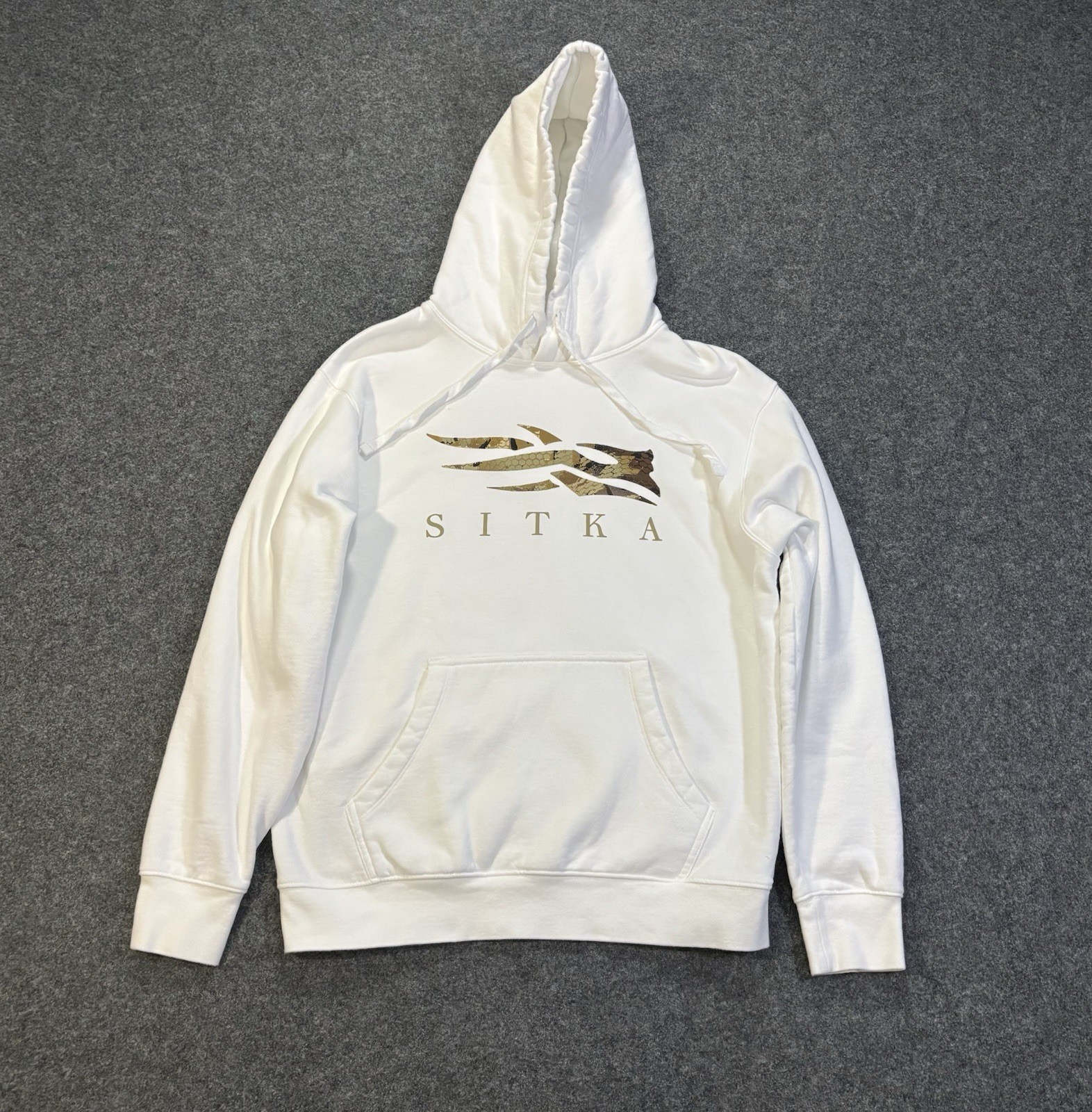 Sitka Gear Icon Hoodie Men’s Size Medium Optifade Marsh White Pullover