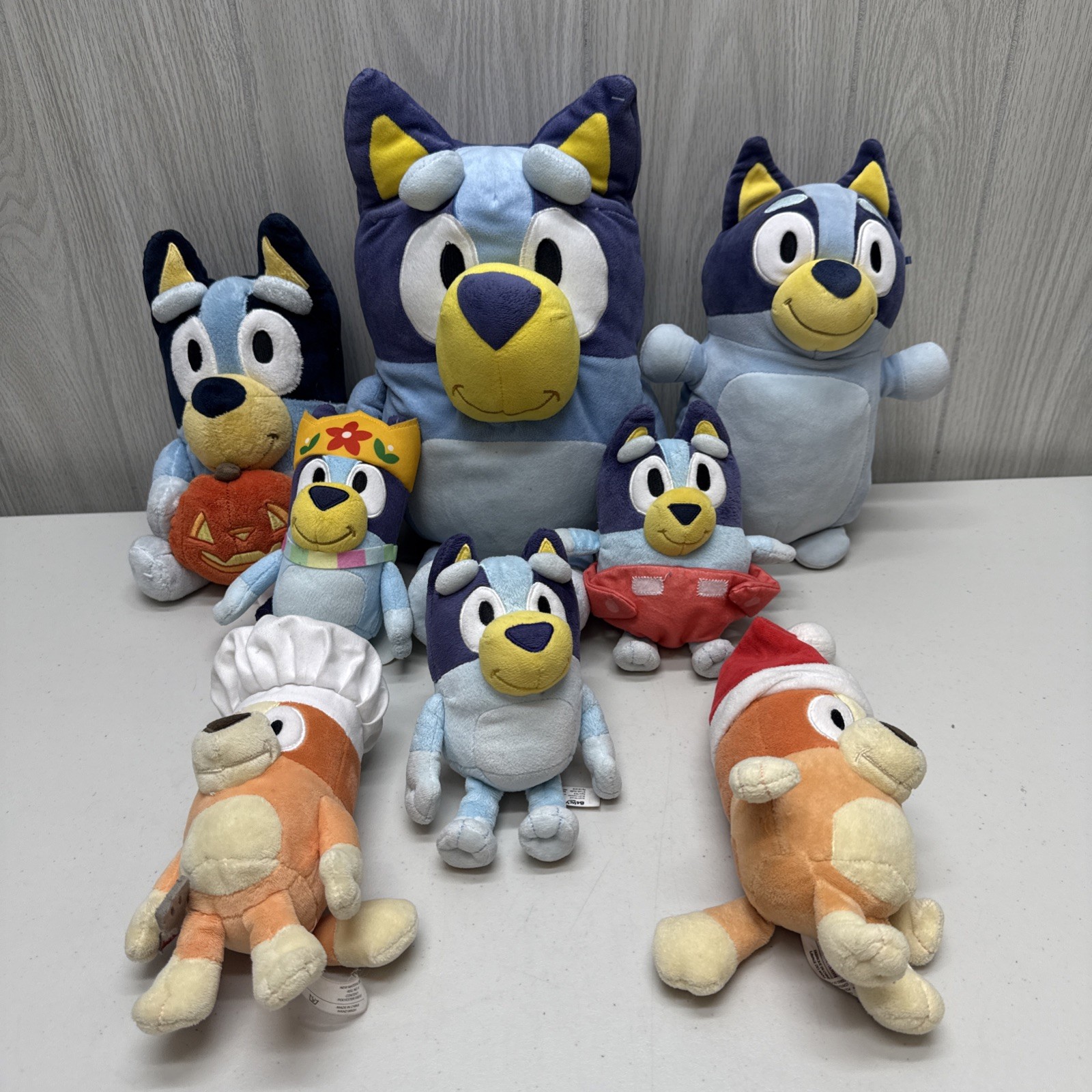 Bluey Friends  Stuffed Plush Lot of 8 Size\'s 7\