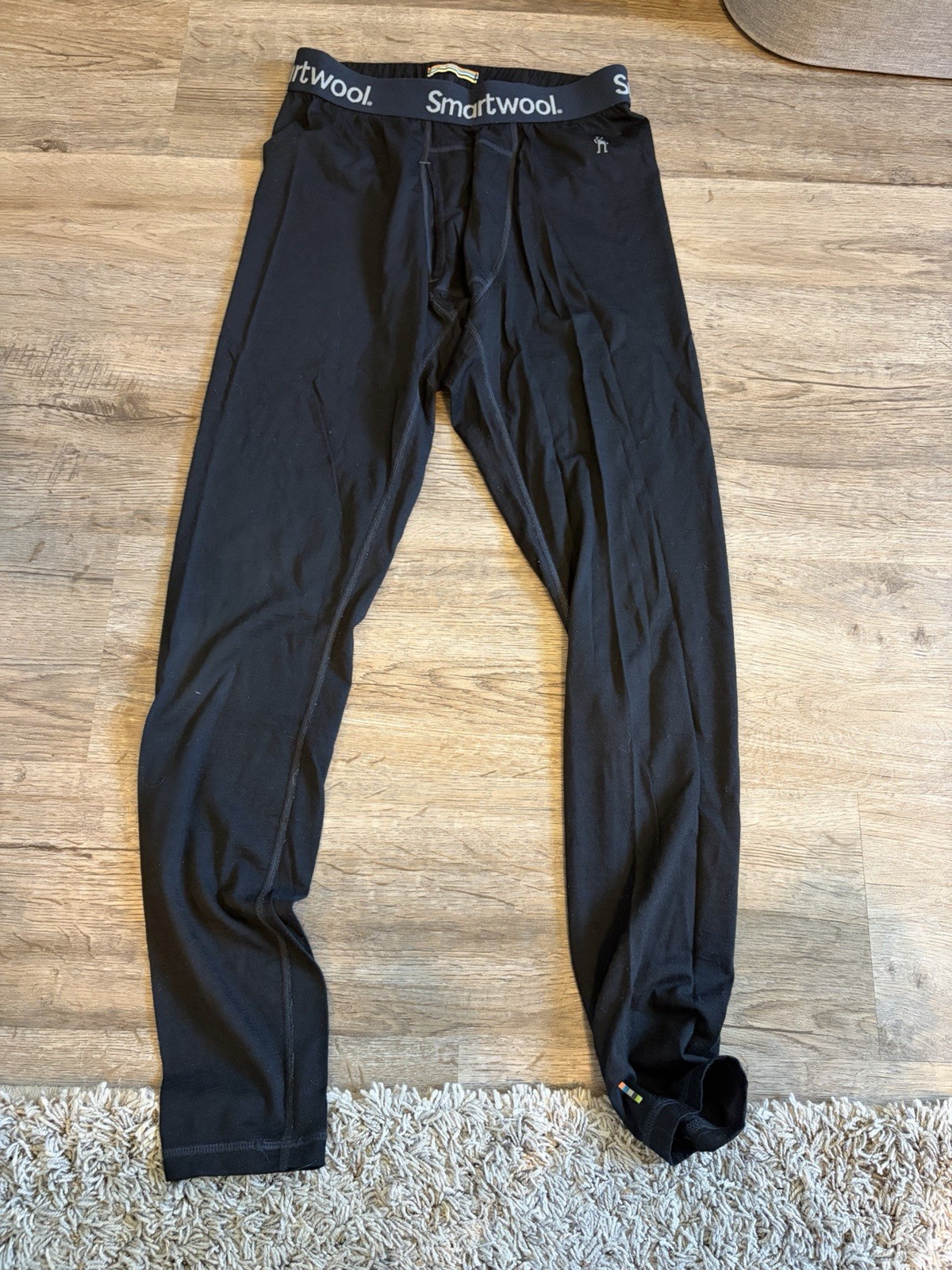 Men’s Smartwool Merino Wool 150 Thermal Pants Baselayer Size Small Black