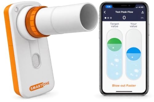 MIR Smart One Digital Peak Flow Meter with iOS Android App Lung Function Monitor