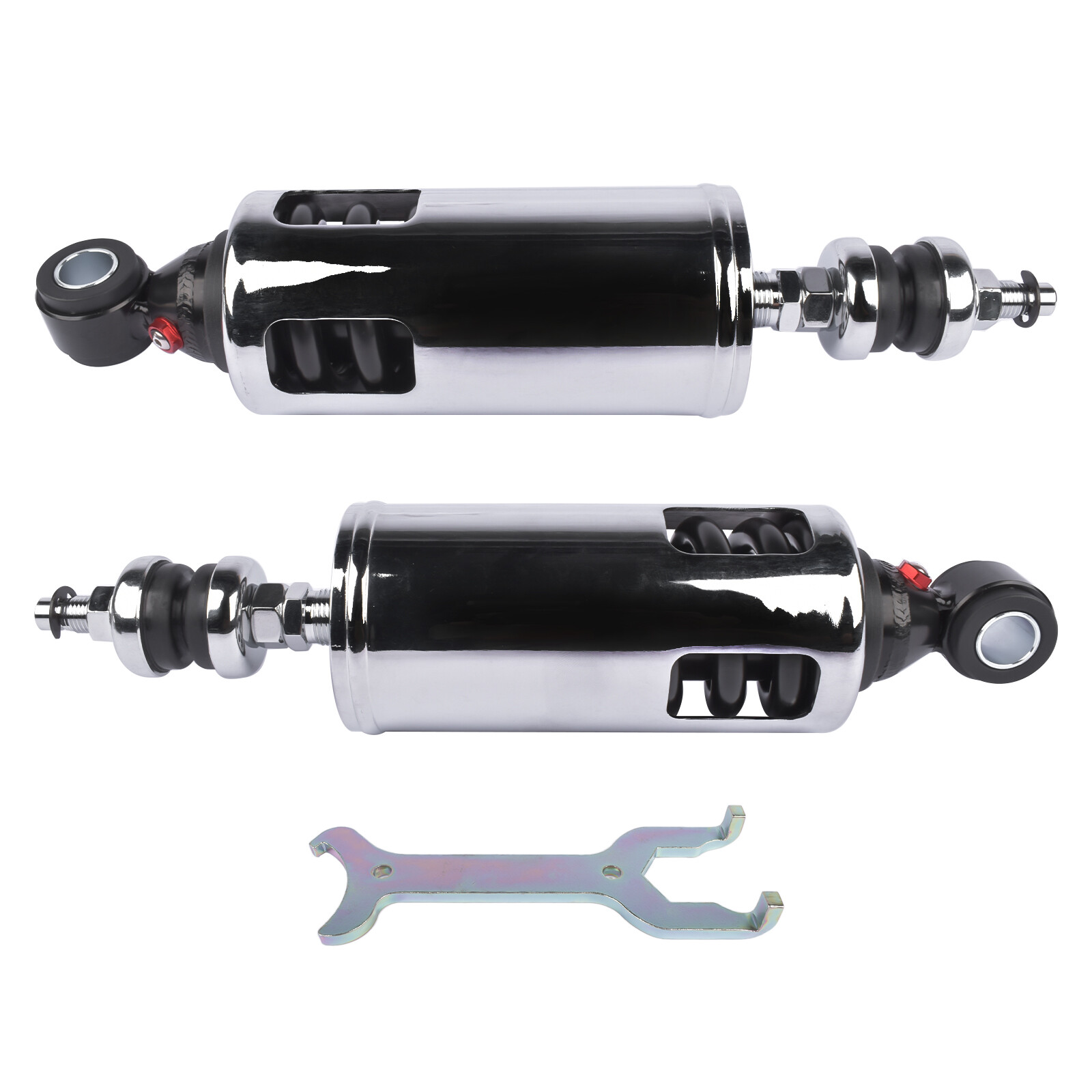 Adjustable Heavy Duty Rear Shocks Set of 2 For Harley Softail Models 2000-2017