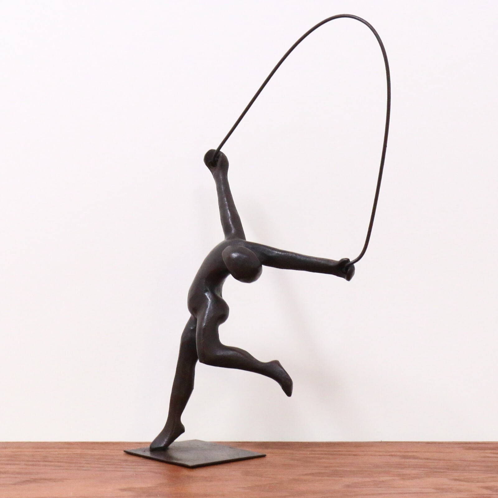 Bronze sculpture by Gerardo Fernandez: Diego jumping rope- 150