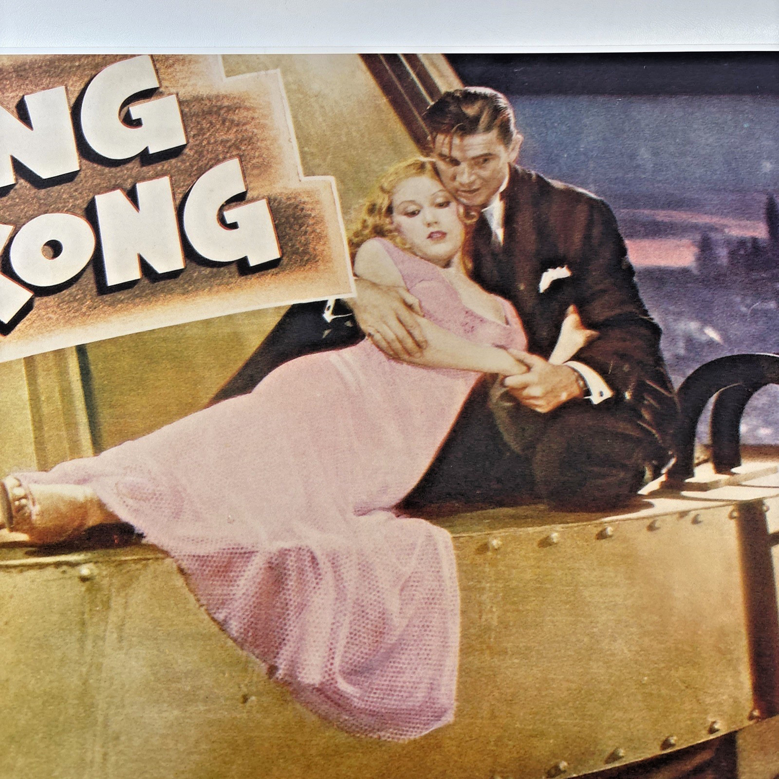 King Kong RKO Radio Vintage 50s R-1952 Movie Poster Fay Wray & Bruce Cabot READ