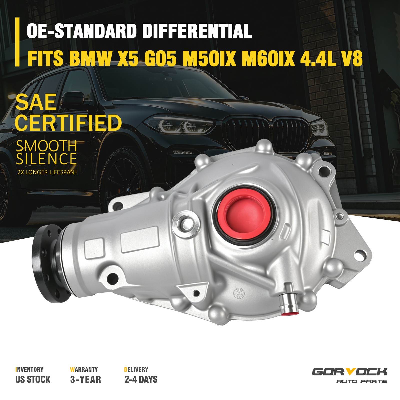 31507934391 Fits BMW X5 X6 G05 G06 M50i M60i Front Axler Differential Ratio 3.15