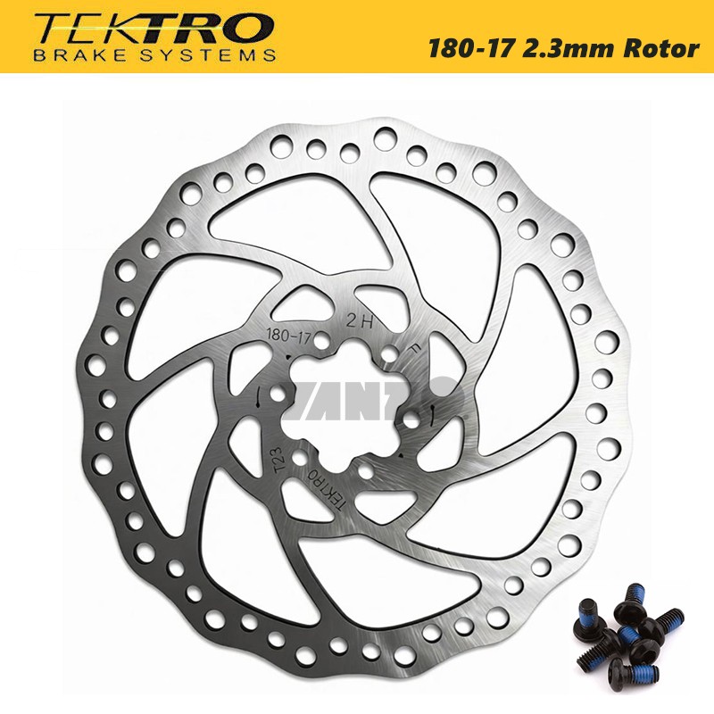 Tektro 180-17 Hydraulic Disc Brake Rotor 6 Bolts 2.3mm thickness MTB E-Bike-OE Tektro 180-17 Hydraulic Disc Brake Rotor 6 Bolts 2.3mm thickness MTB E-Bike-OE
