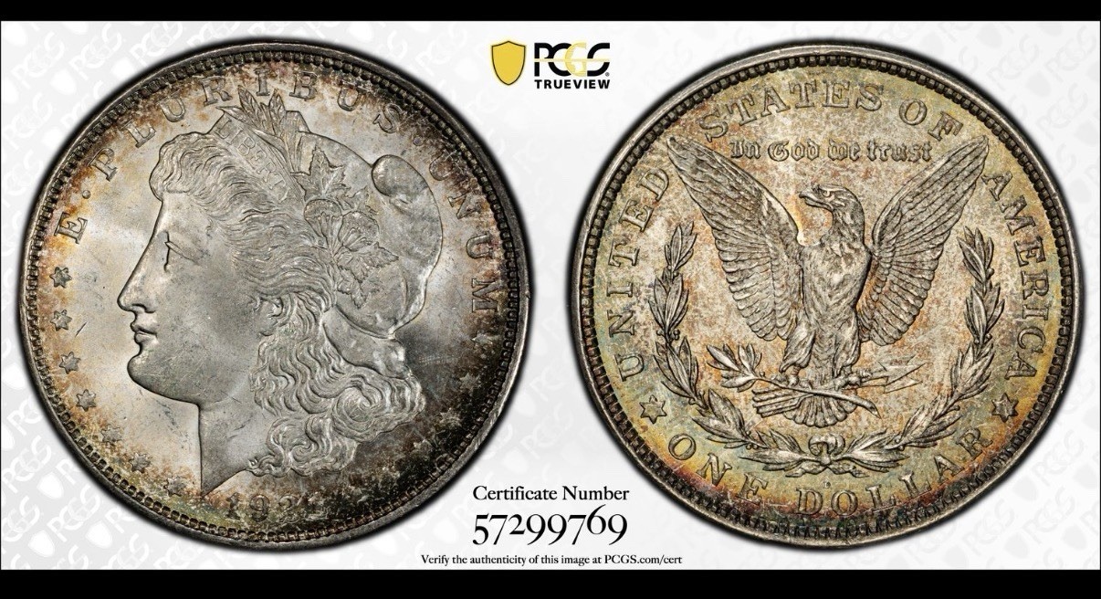 1921-D Morgan Dollar PCGS MS66