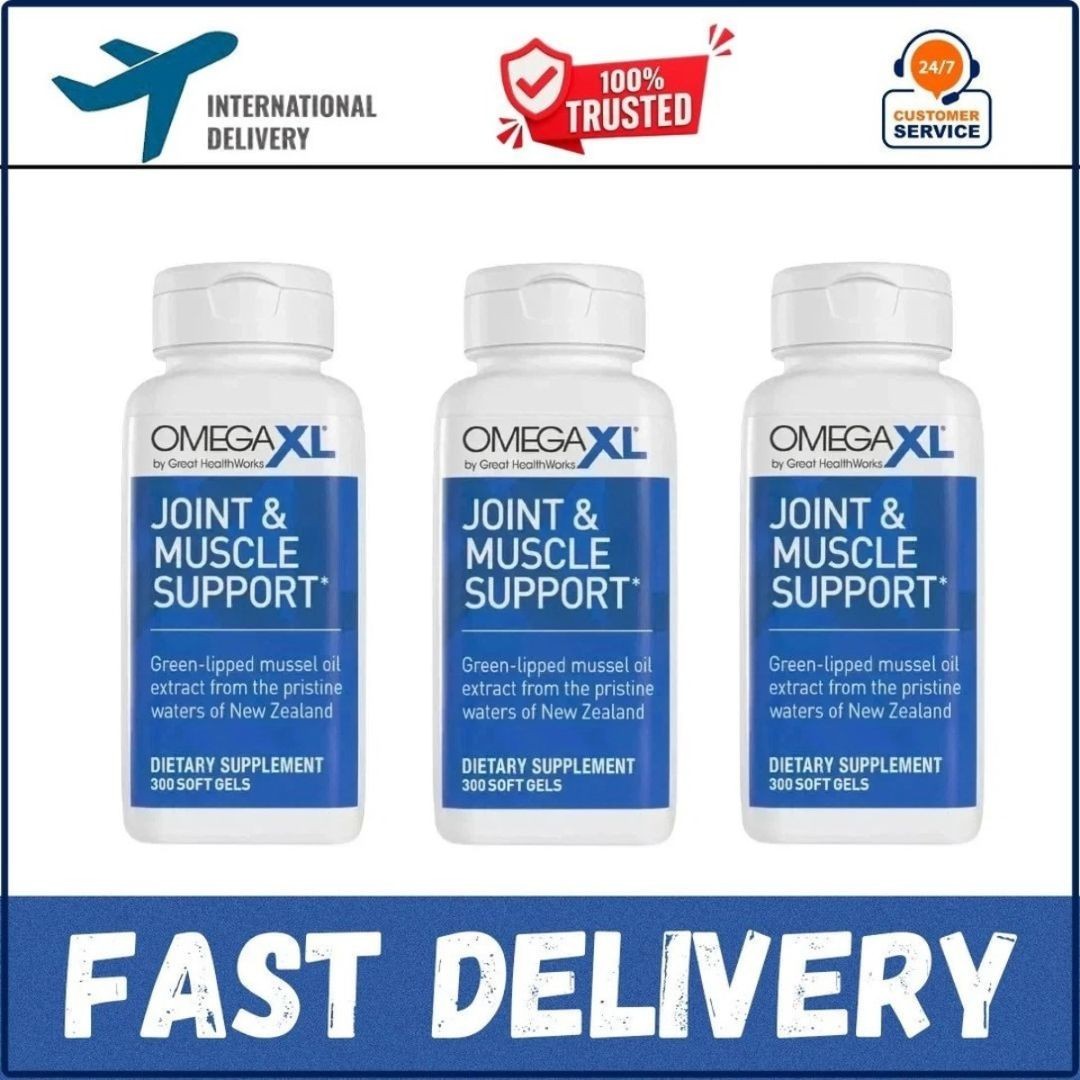 XL Omega 300 Pills Relief Lipped Mussel Joint & Muscle Green Daily Enhance,3Pack XL Omega 300 Pills Relief Lipped Mussel Joint & Muscle Green Daily Enhance,3Pack