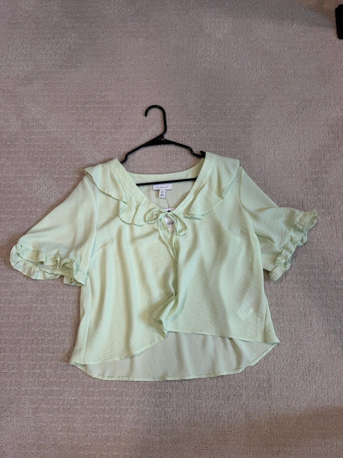 Topshop Ruffle Sleeve Blouse