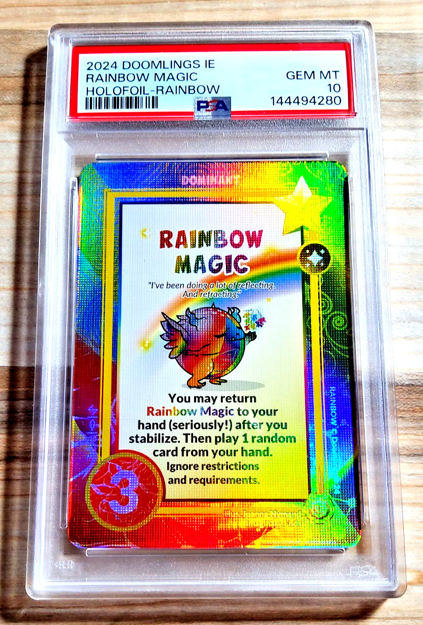 2024 Doomlings Imaginary RAINBOW MAGIC Holofoil Alt Art PSA 10 Gem Mint 2024 Doomlings Imaginary RAINBOW MAGIC Holofoil Alt Art PSA 10 Gem Mint