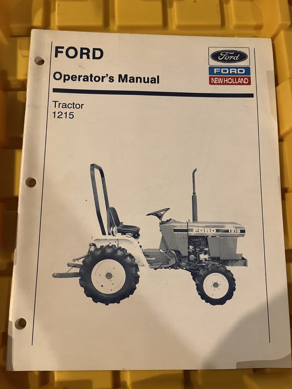 Ford New Holland Model 1215 Tractor Operator\'s Manual