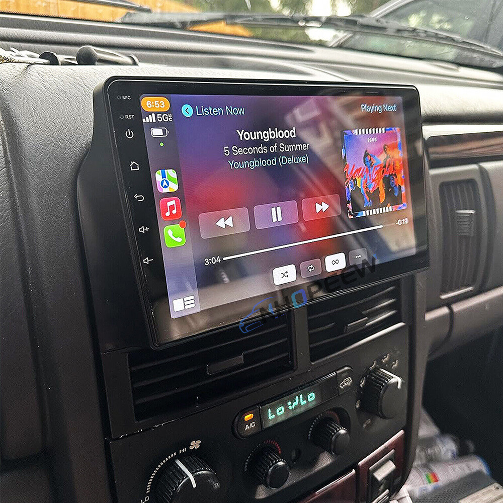 For Jeep Grand Cherokee 1999-2004 Apple Carplay Car Stereo Radio Android 15 Navi