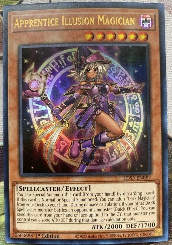 Yugioh Apprentice Illusion Magician Ultra Rare LDS3 1st Edition NM
