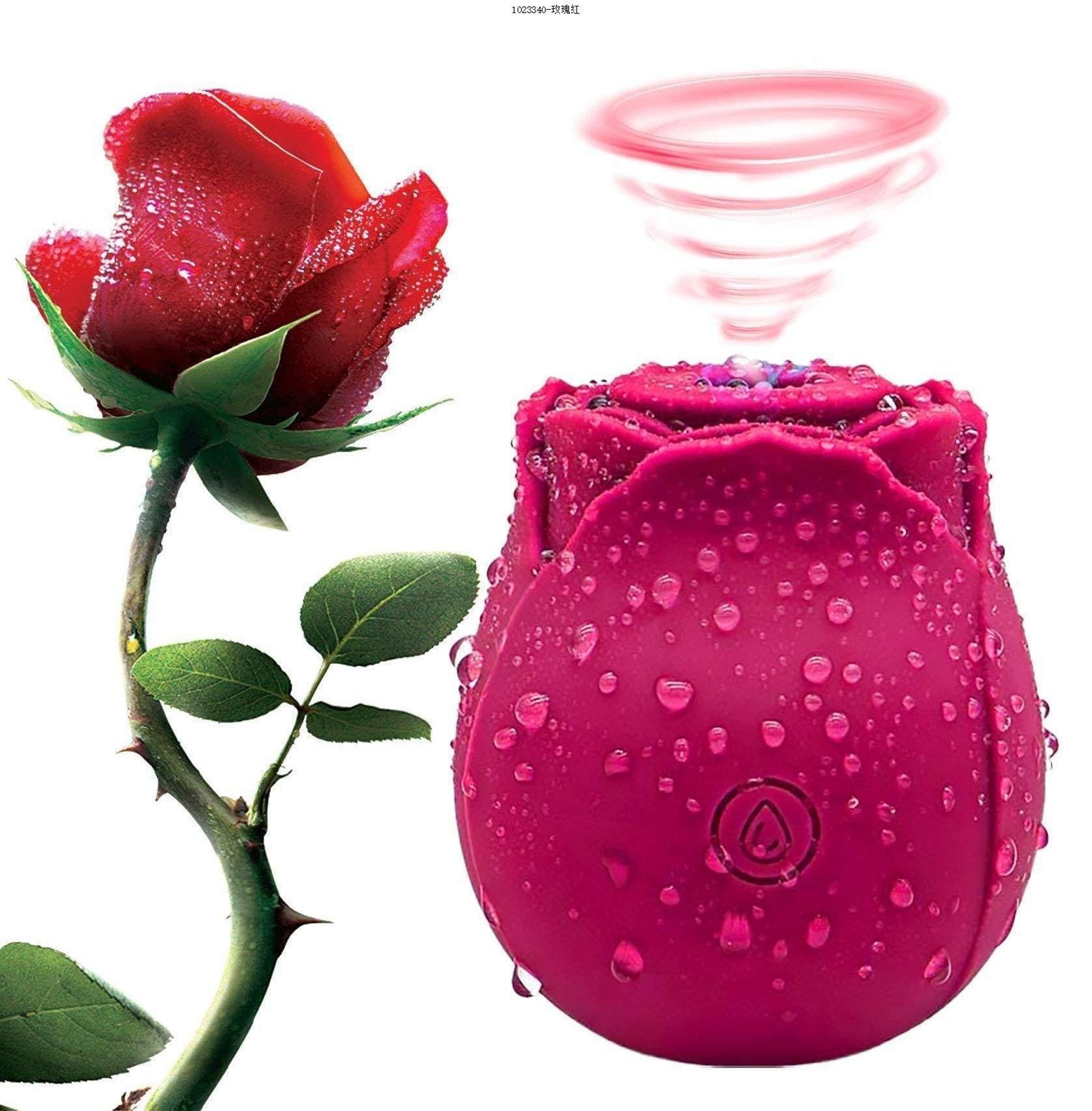 10-Speed Rose Birthday Gift Tongue-Licking Massager for Women, Anniversary