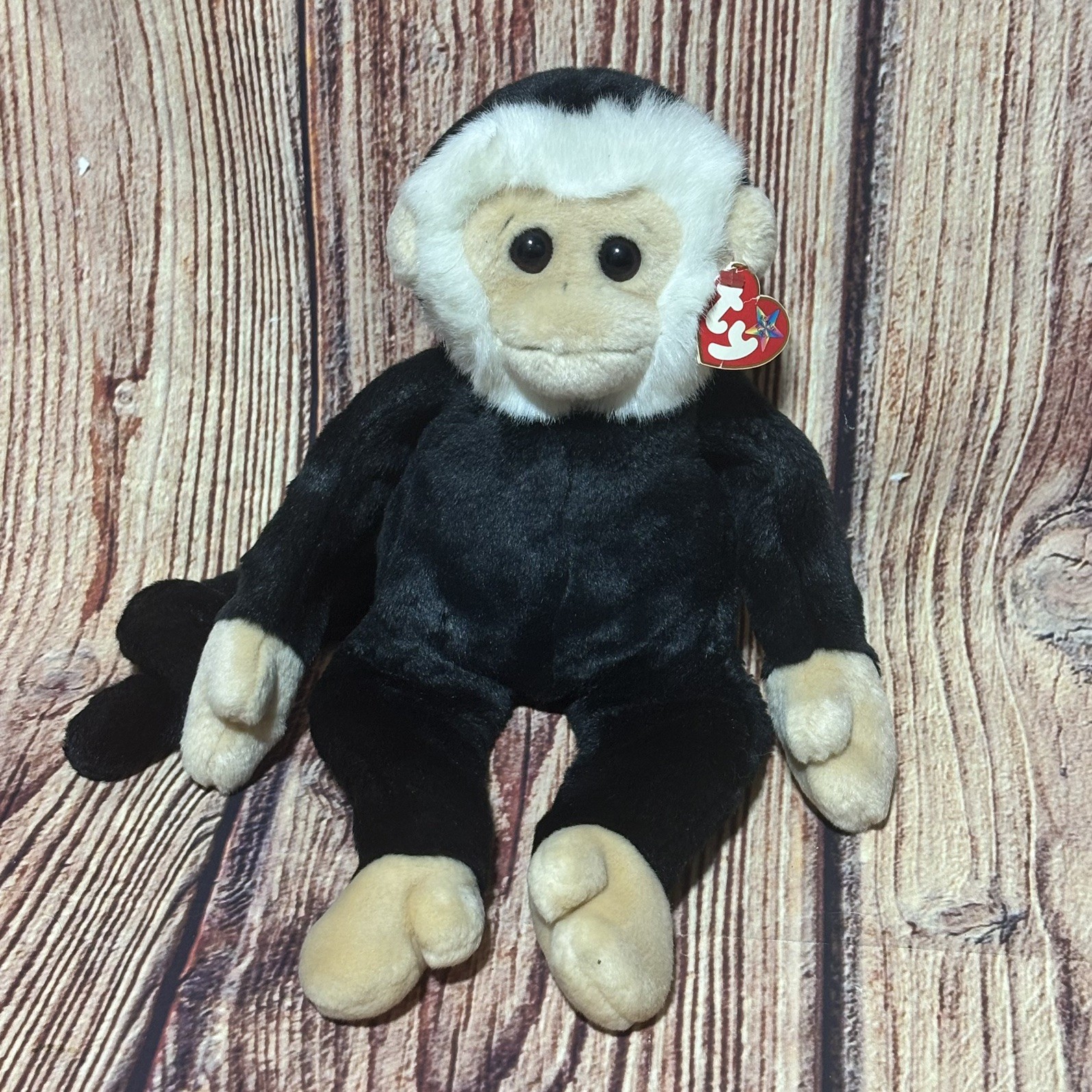 Vintage TY Beanie Buddy Plush Mooch Spider Monkey Stuffed Animal NWT