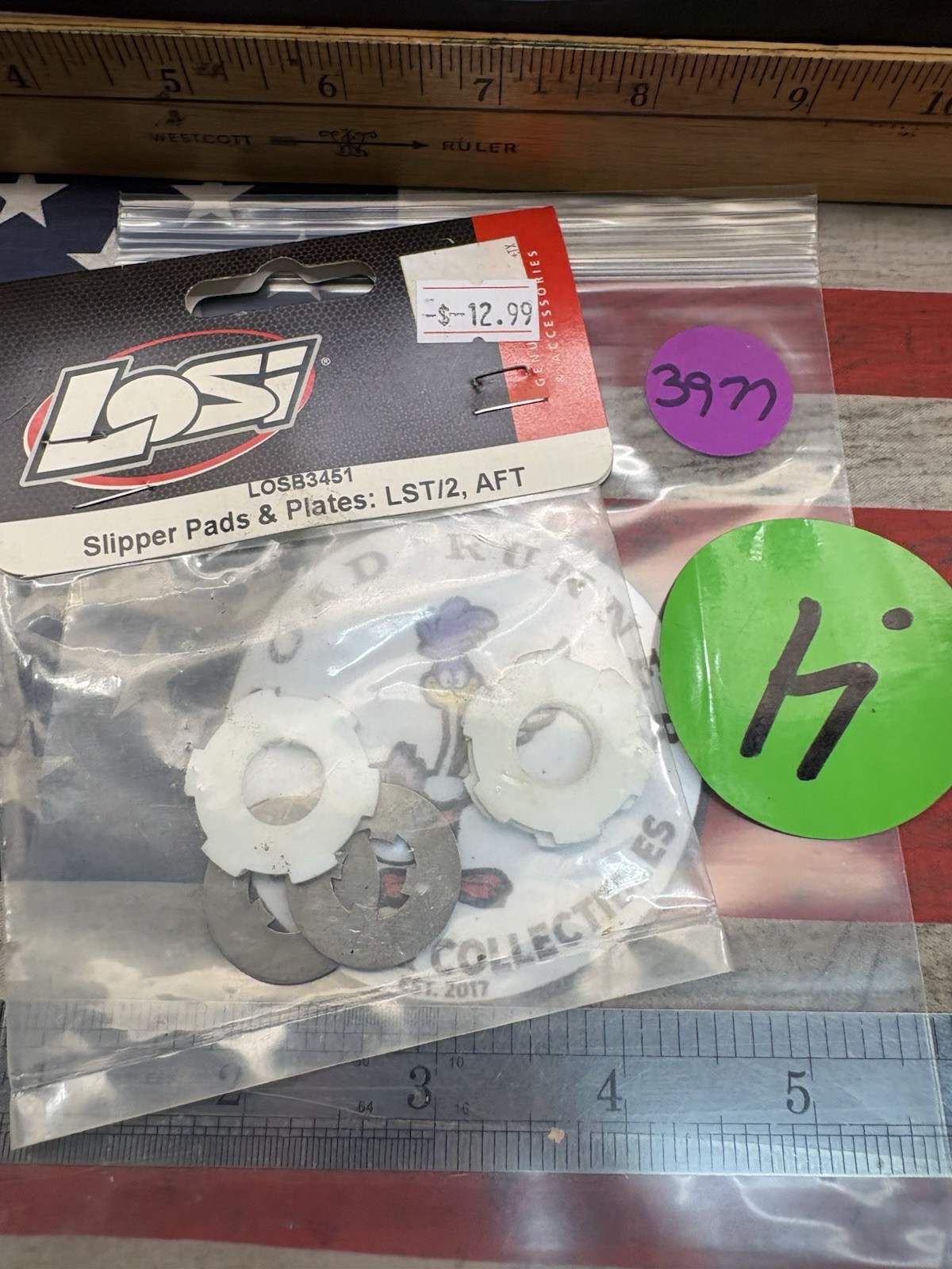 TEAM LOSI LOSB3451 SLIPPER PADS & PLATE for: AFT, LST2