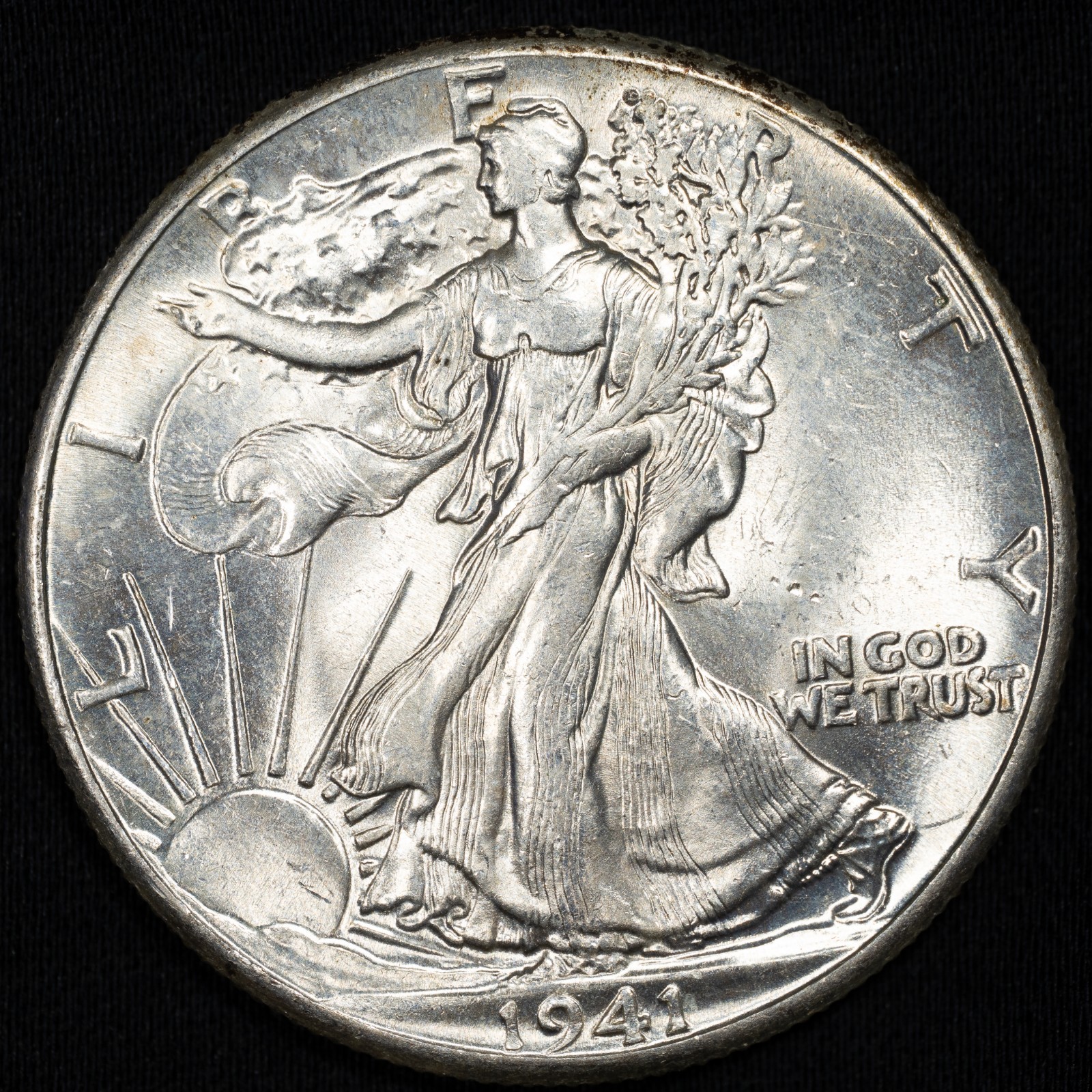 1941-P Walking Liberty Silver Half Dollar Choice Uncirculated BU+