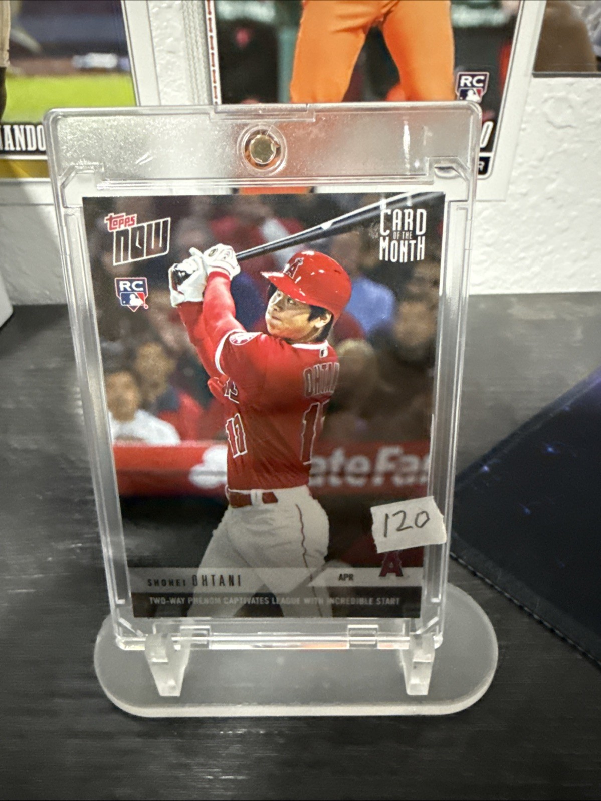2018 Topps Now - Card of the Month Shohei Ohtani #M-APR /1220 (RC) 2018 Topps Now - Card of the Month Shohei Ohtani #M-APR /1220 (RC)