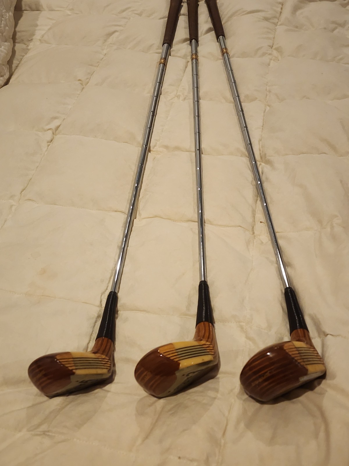 Vintage Spalding Match Play 1-3-5 Woods True Flex Steel Shafts RH USA NICE Vintage Spalding Match Play 1-3-5 Woods True Flex Steel Shafts RH USA NICE