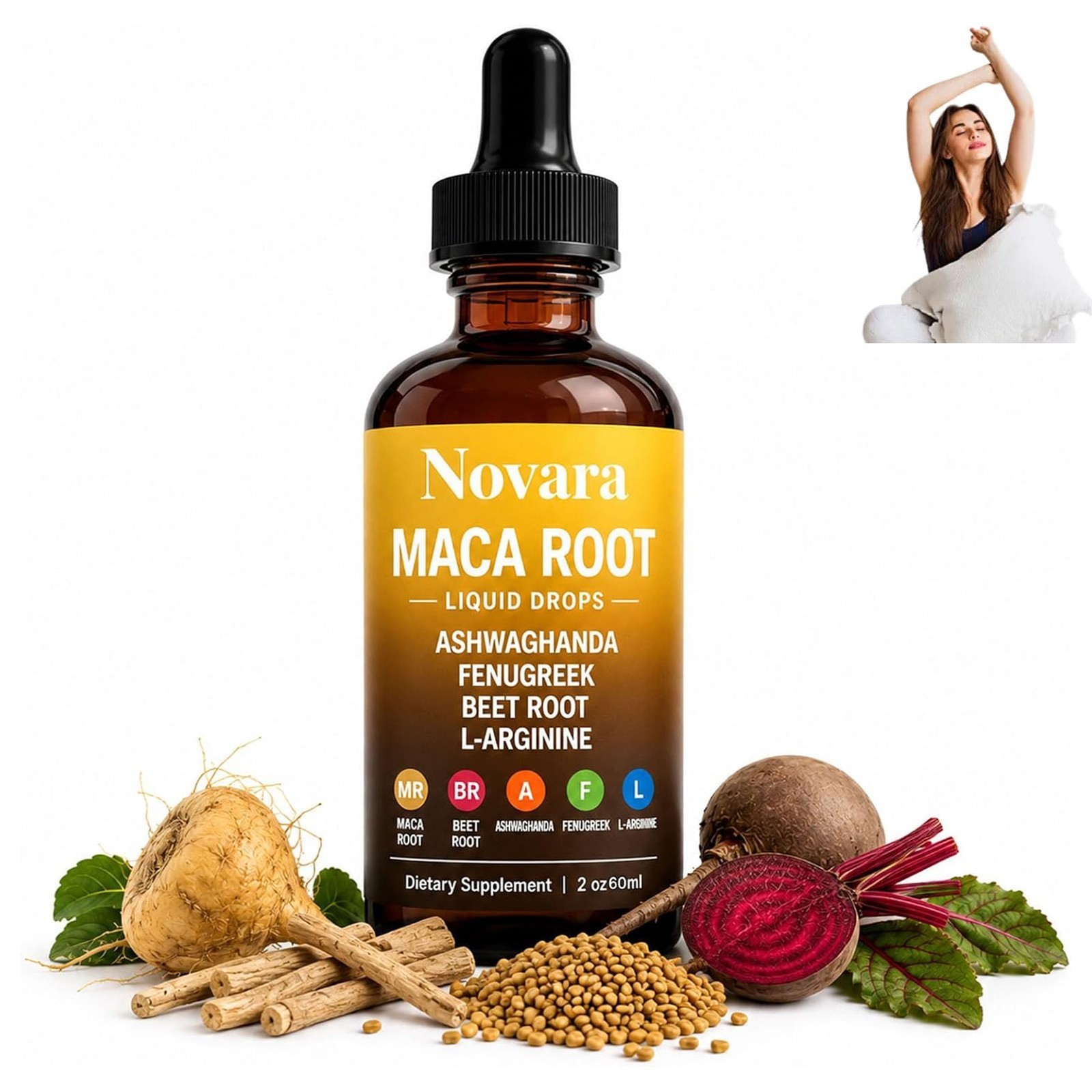 Novara Organics Maca Root for Women Liquid, Contains Beet Root and Ashwaghanda Novara Organics Maca Root for Women Liquid, Contains Beet Root and Ashwaghanda