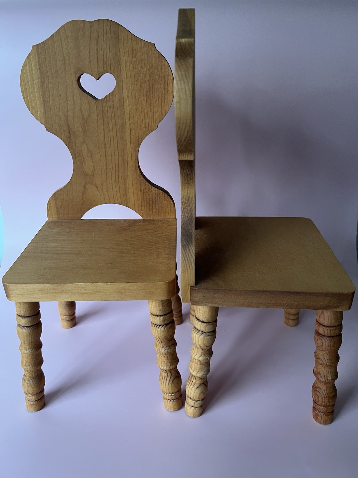 Vtg American Girl Doll Kirsten Trestle Table Replacement CHAIRS ONLY Set Heart Vtg American Girl Doll Kirsten Trestle Table Replacement CHAIRS ONLY Set Heart