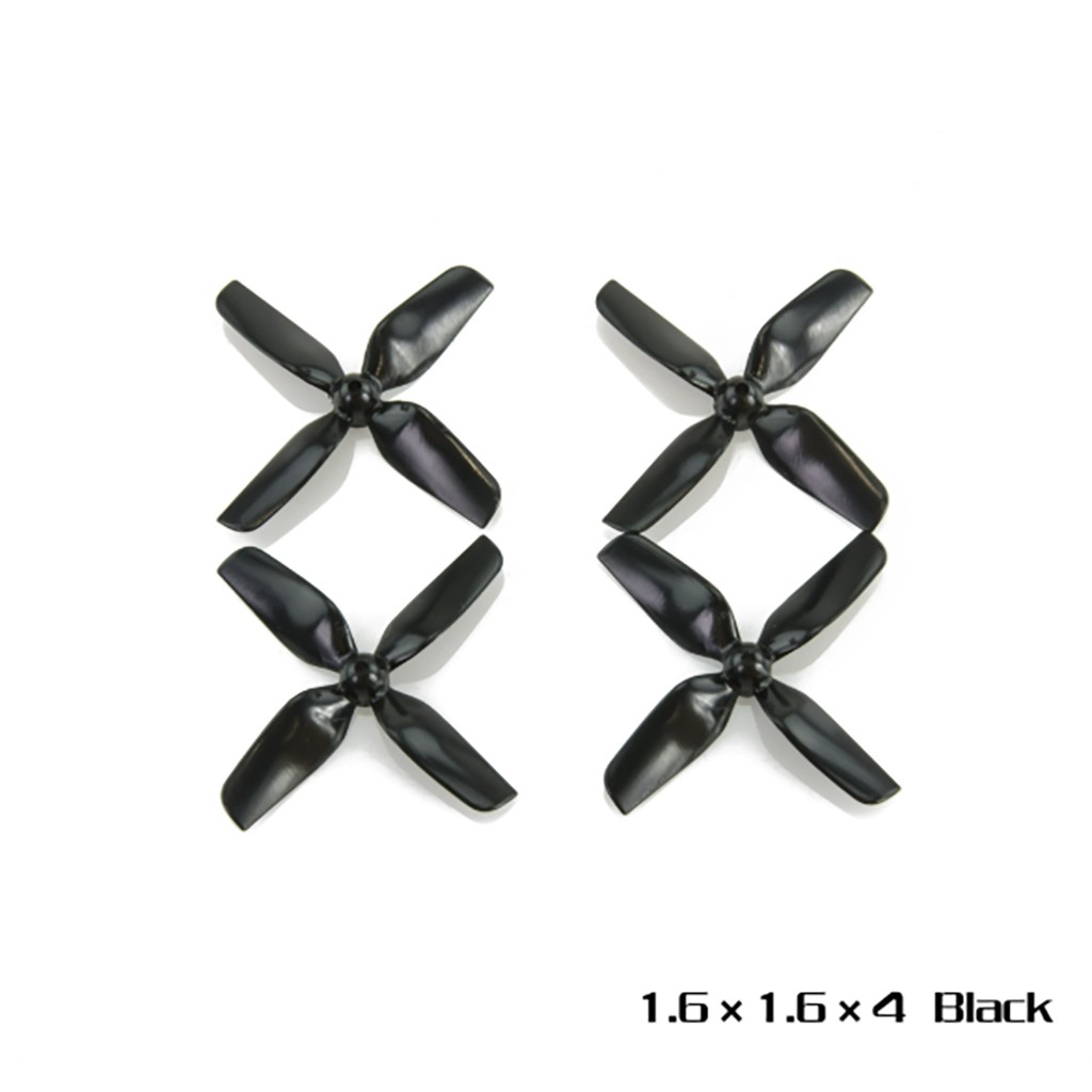 4PCS HQProp 1.6X1.6X4 4-Blade Micro Propellers 2CW+2CCW for FPV Quadcopter