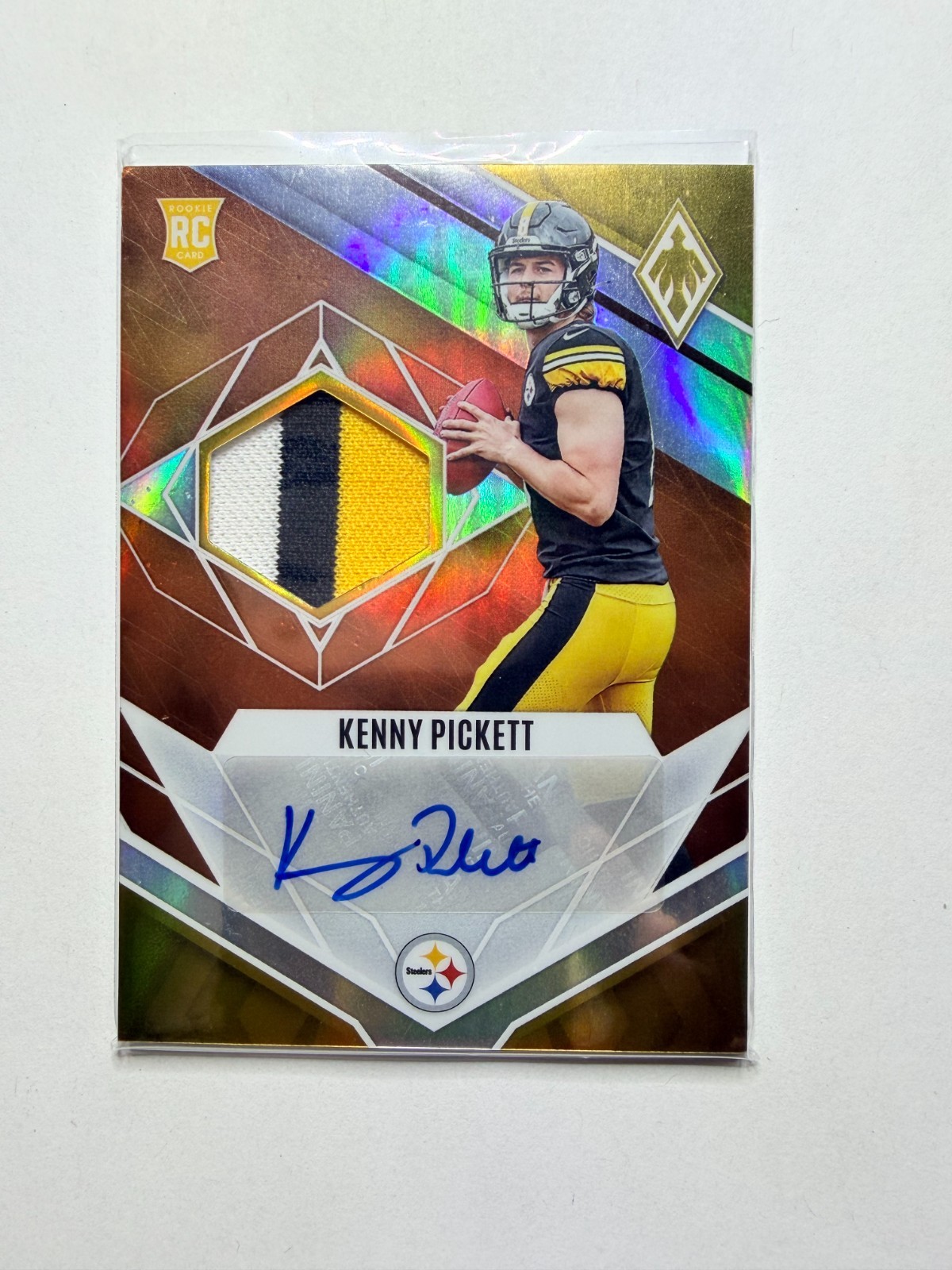 2022 Panini Phoenix - Rps Rookie Auto Jersey Kenny Pickett #RJA-KP Orange /149 2022 Panini Phoenix - Rps Rookie Auto Jersey Kenny Pickett #RJA-KP Orange /149