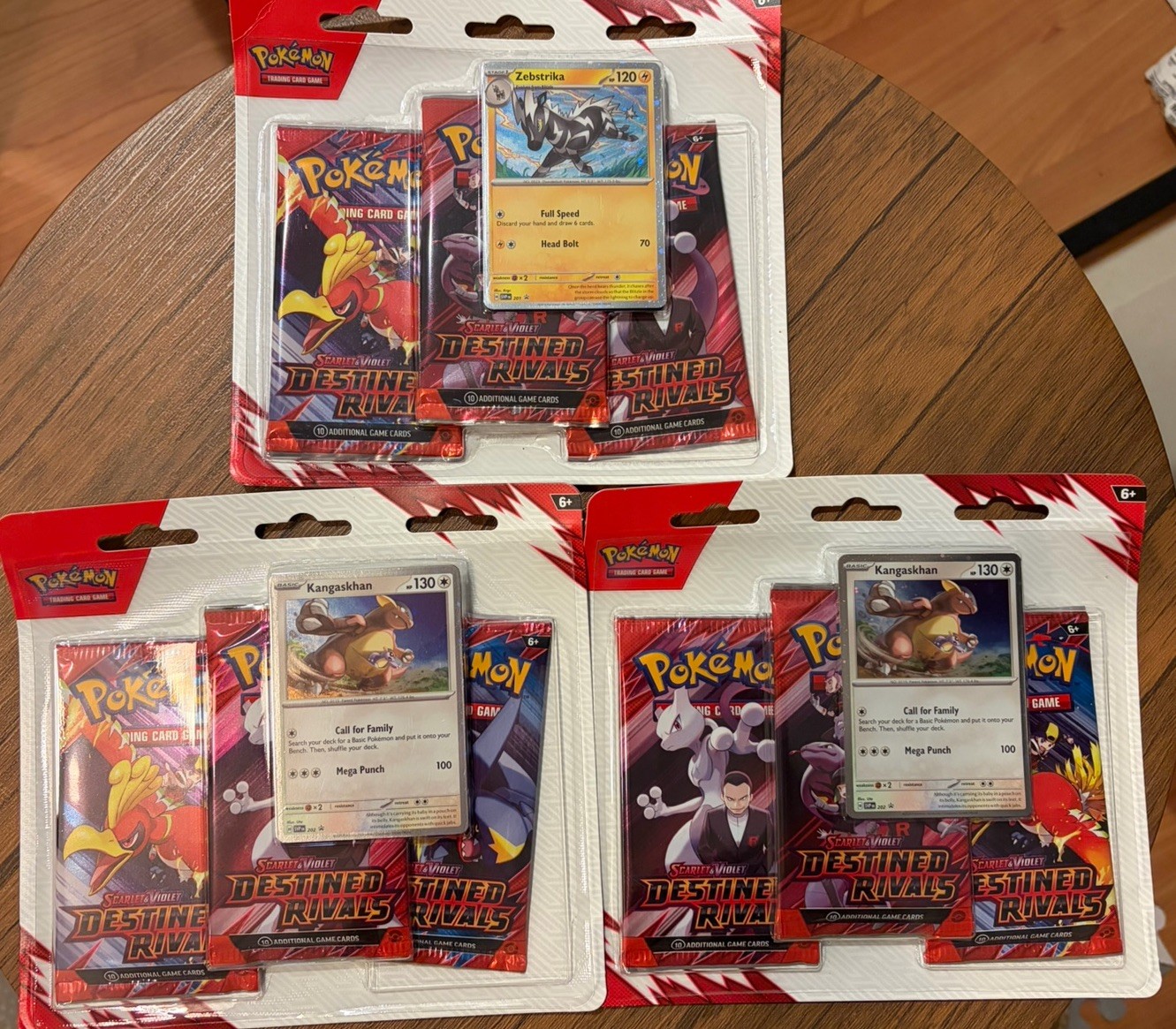 Pokémon TCG: Set of 3 Destined Rivals 3 Pack Blisters - New and Factory Sealed Pokémon TCG: Set of 3 Destined Rivals 3 Pack Blisters - New and Factory Sealed