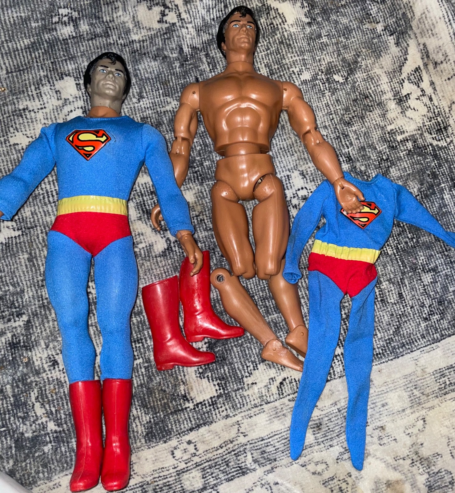 2 Vintage Mego 1978 Superman Original 12