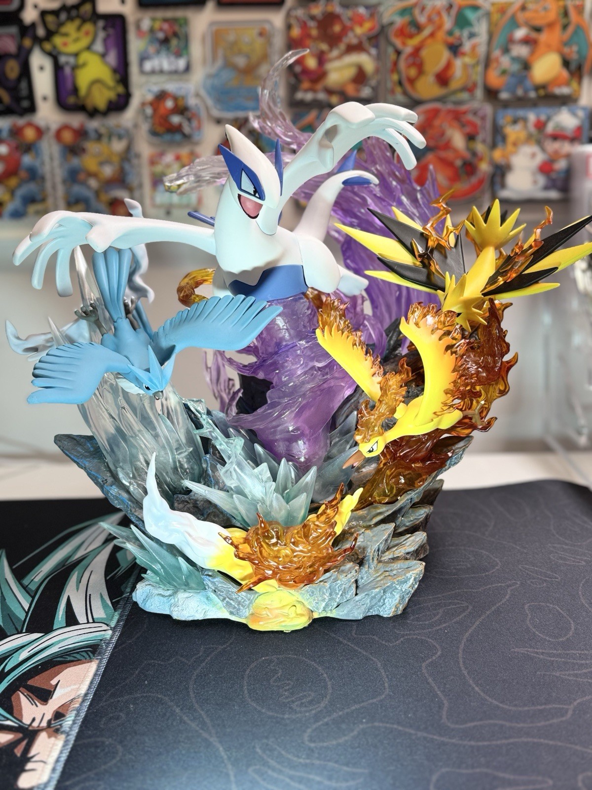 H38CM Anime Legendary Bird Lugia PVC GK Statue Figure Model Collection Gift