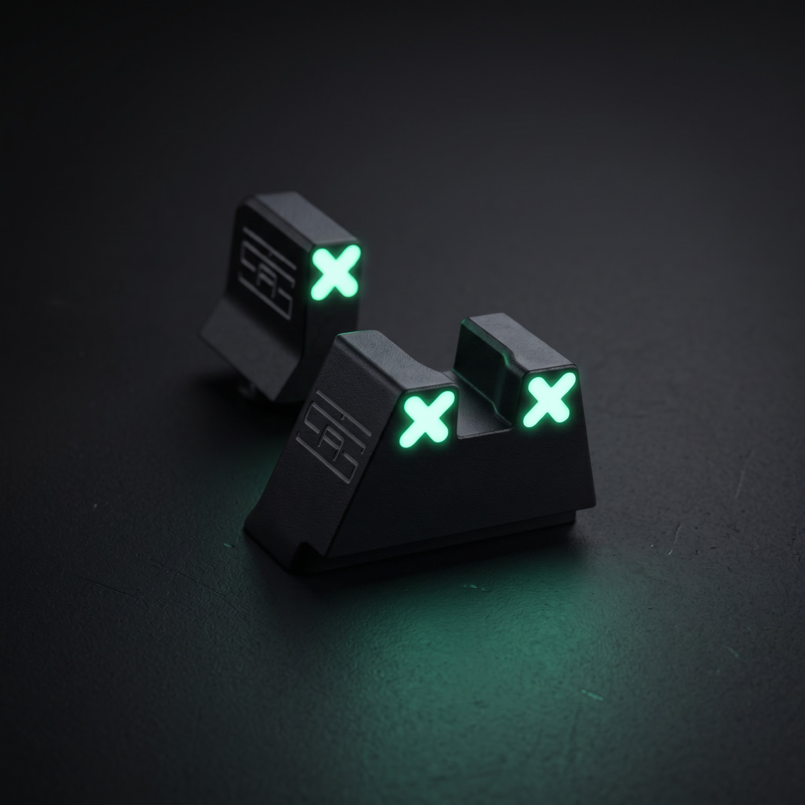 TSA® XXX Glow Iron Sights Fits GLOCK® G43 G43X G48 MOS Co-Witness Set