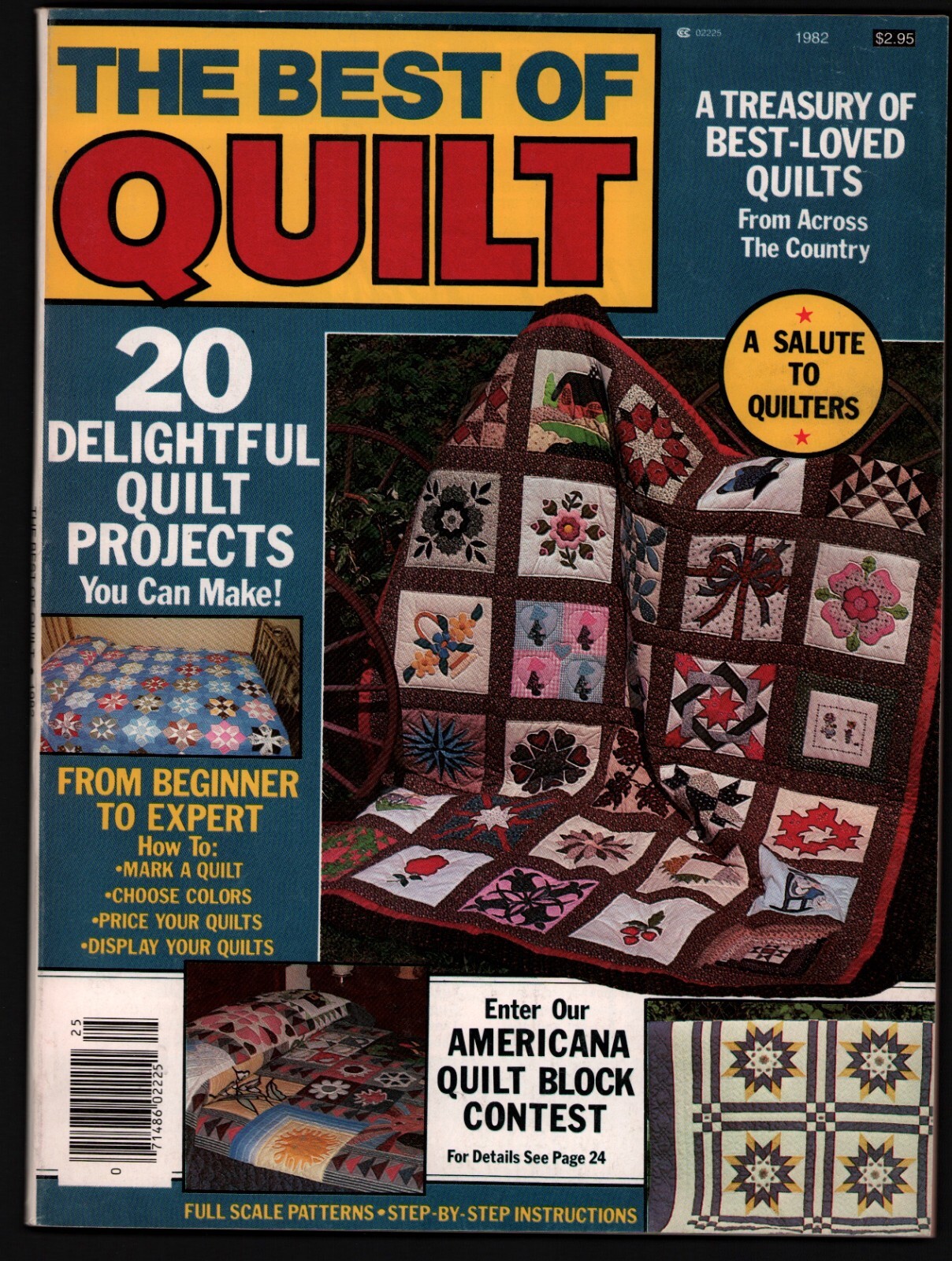 VNTG The Best of Quilt Magazine A Salute to Quilters 20 Projects 1982 VNTG The Best of Quilt Magazine A Salute to Quilters 20 Projects 1982