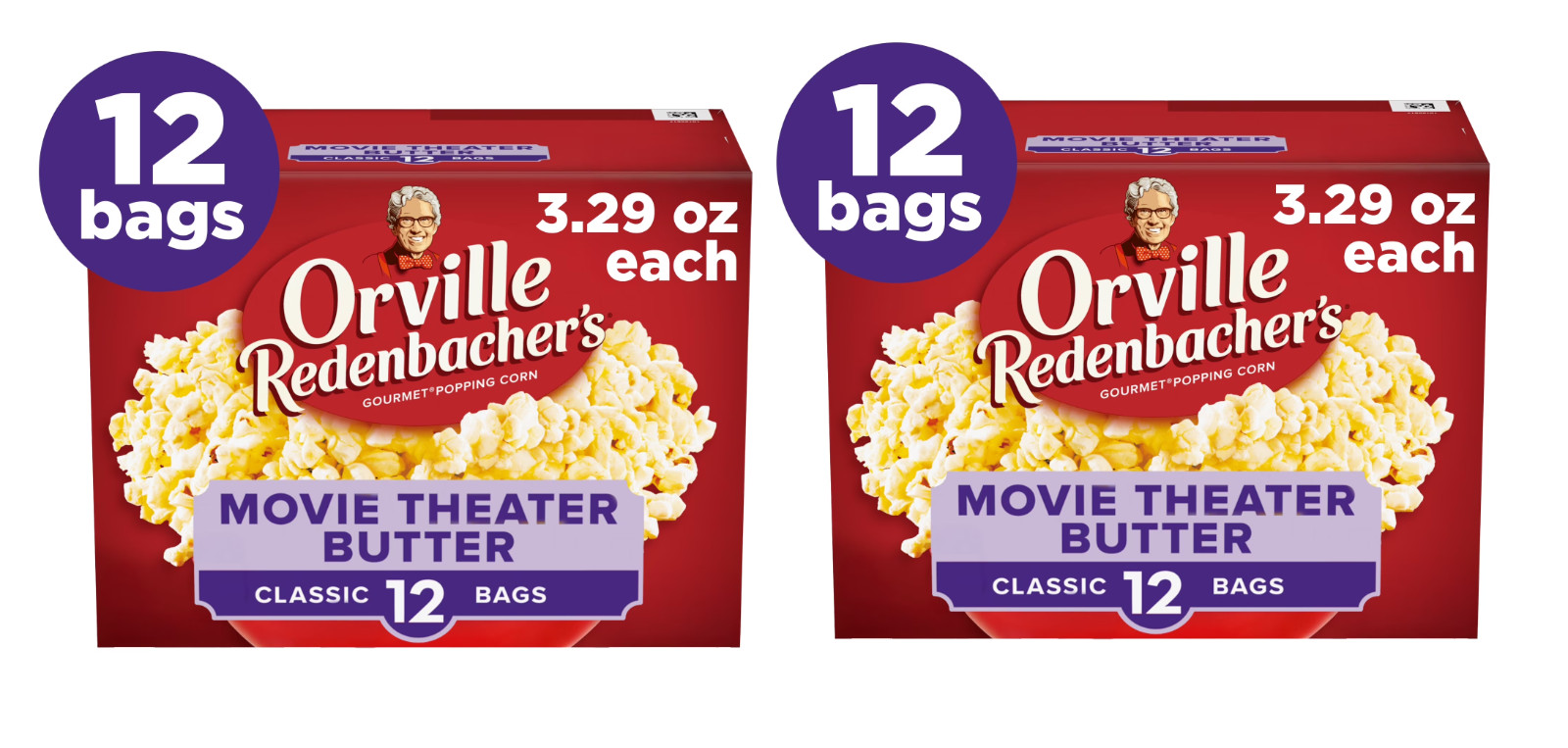 Orville Redenbacher\'S Movie Theater Butter Microwave Popcorn, 3.29 Oz, 24 Ct Orville Redenbacher\'S Movie Theater Butter Microwave Popcorn, 3.29 Oz, 24 Ct