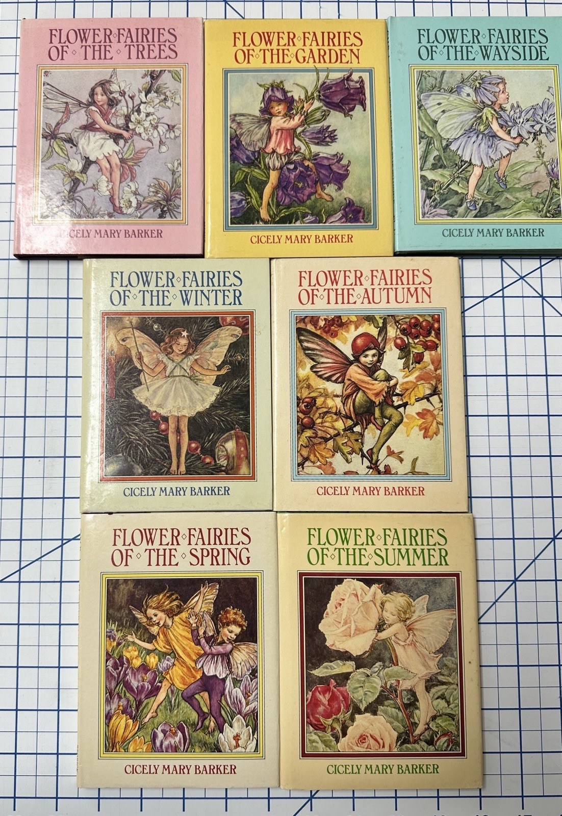 Flower Fairies Hardback Set 7 Books Cicely Mary Barker Wayside Garden Trees More