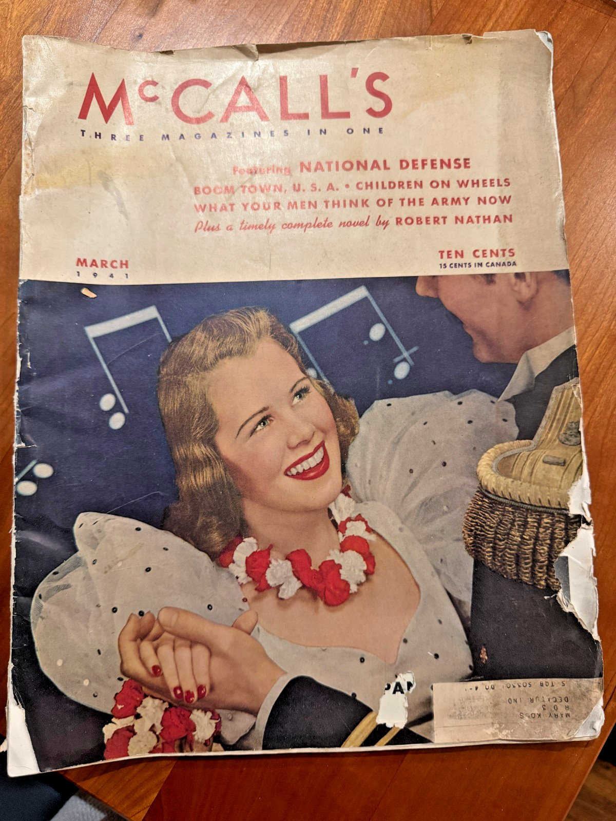 FREE SHIP March 1941 McCall\'s Magazine WWII Homemakers