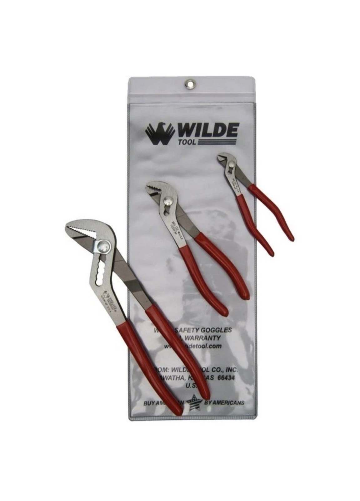 Wilde Tool 3-Piece Pliers Set-G250, G251 & G253-Vinyl Pouch (G256PSP.NP/VP)