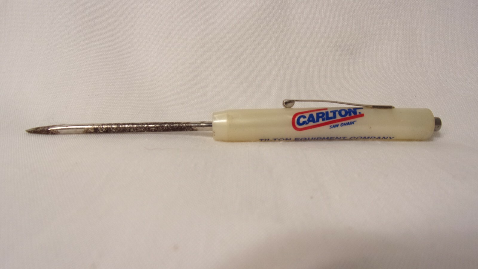 Vintage CARLTON Saw Chain Tilton Equipment Ready Tool Pocket Screwdriver 
