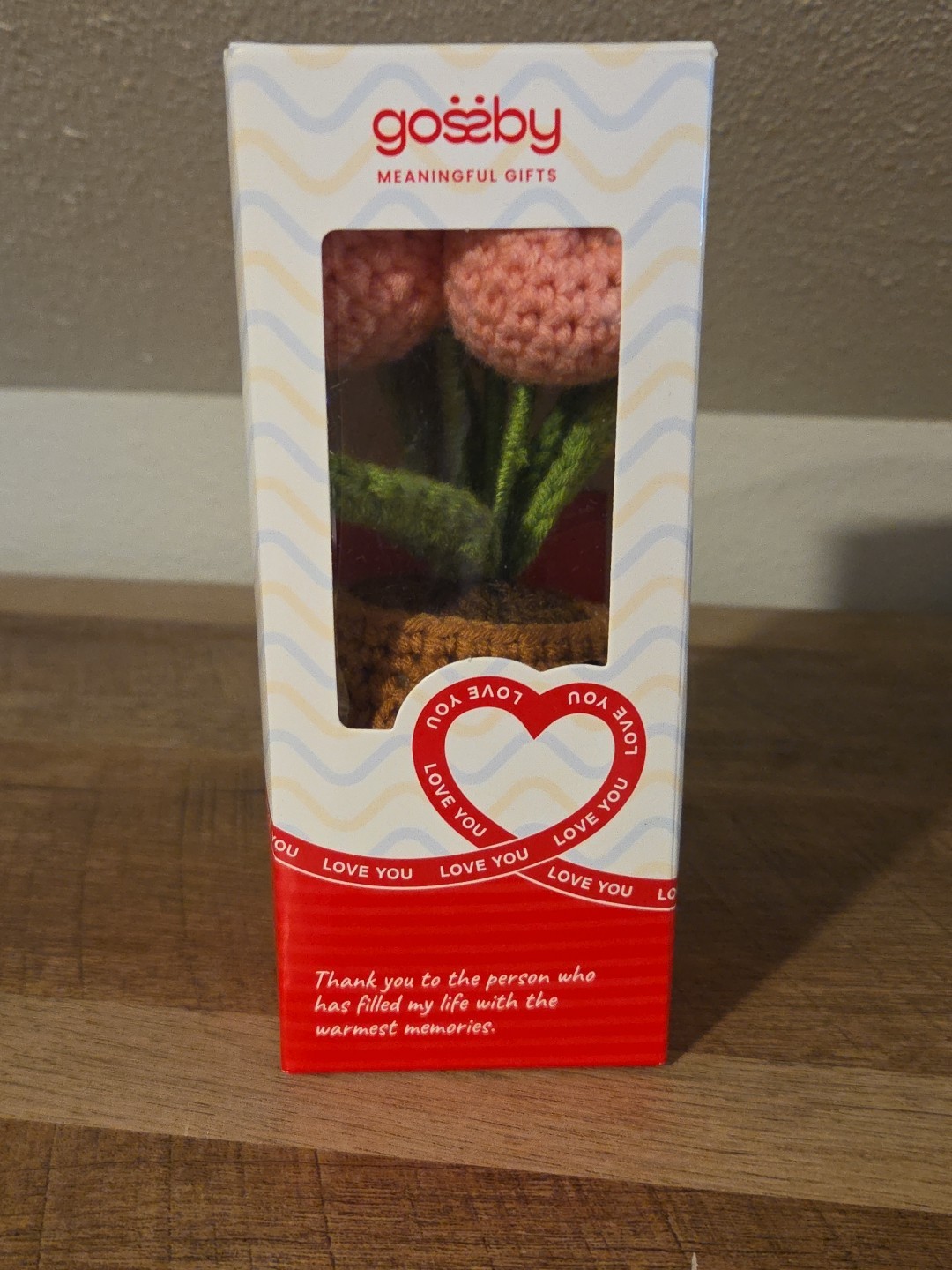 Gossby Meaningful Gifts Pink Heart Flower