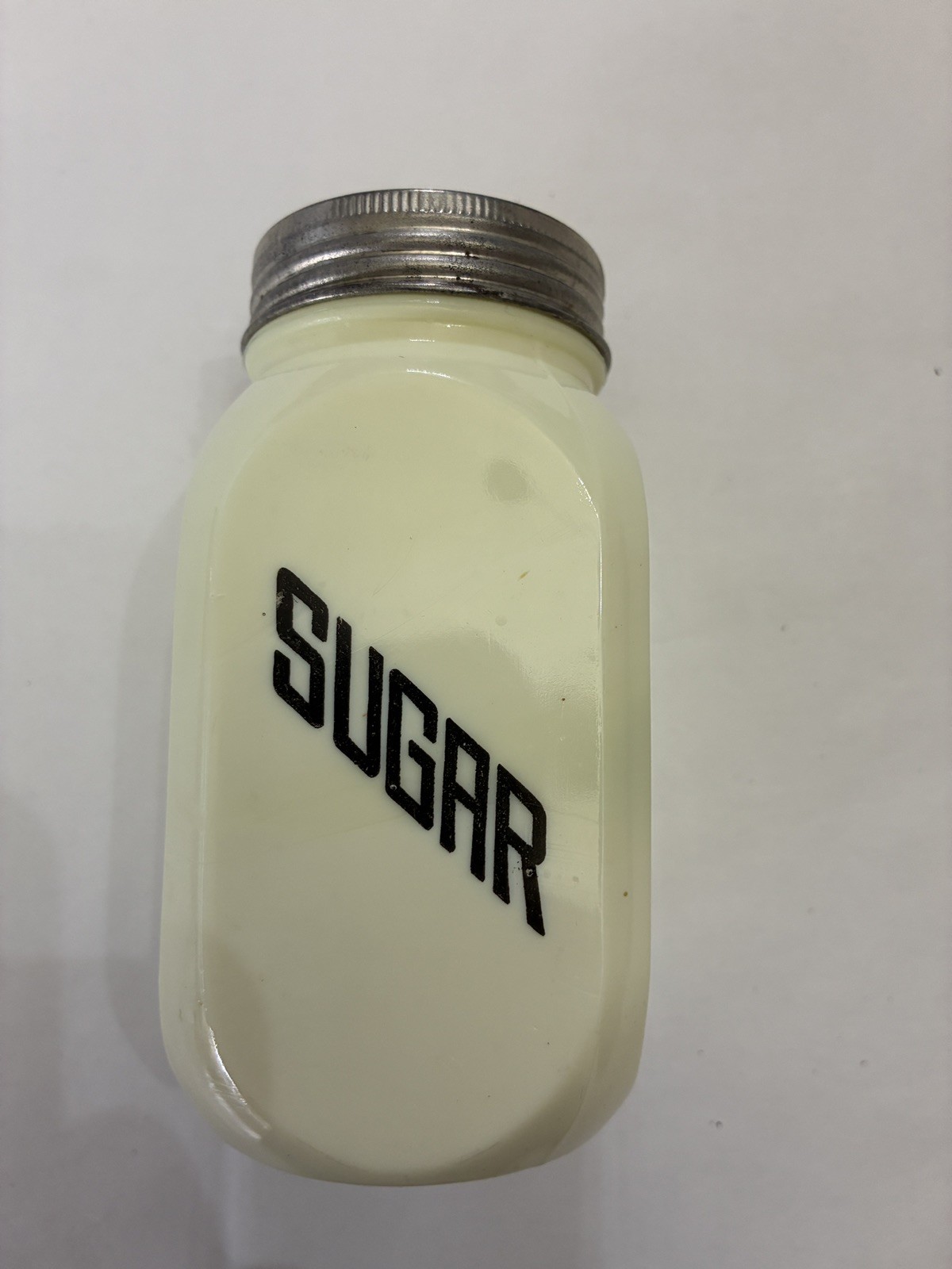 Vintage 1930s McKee Uranium Custard Glass Sugar Shaker