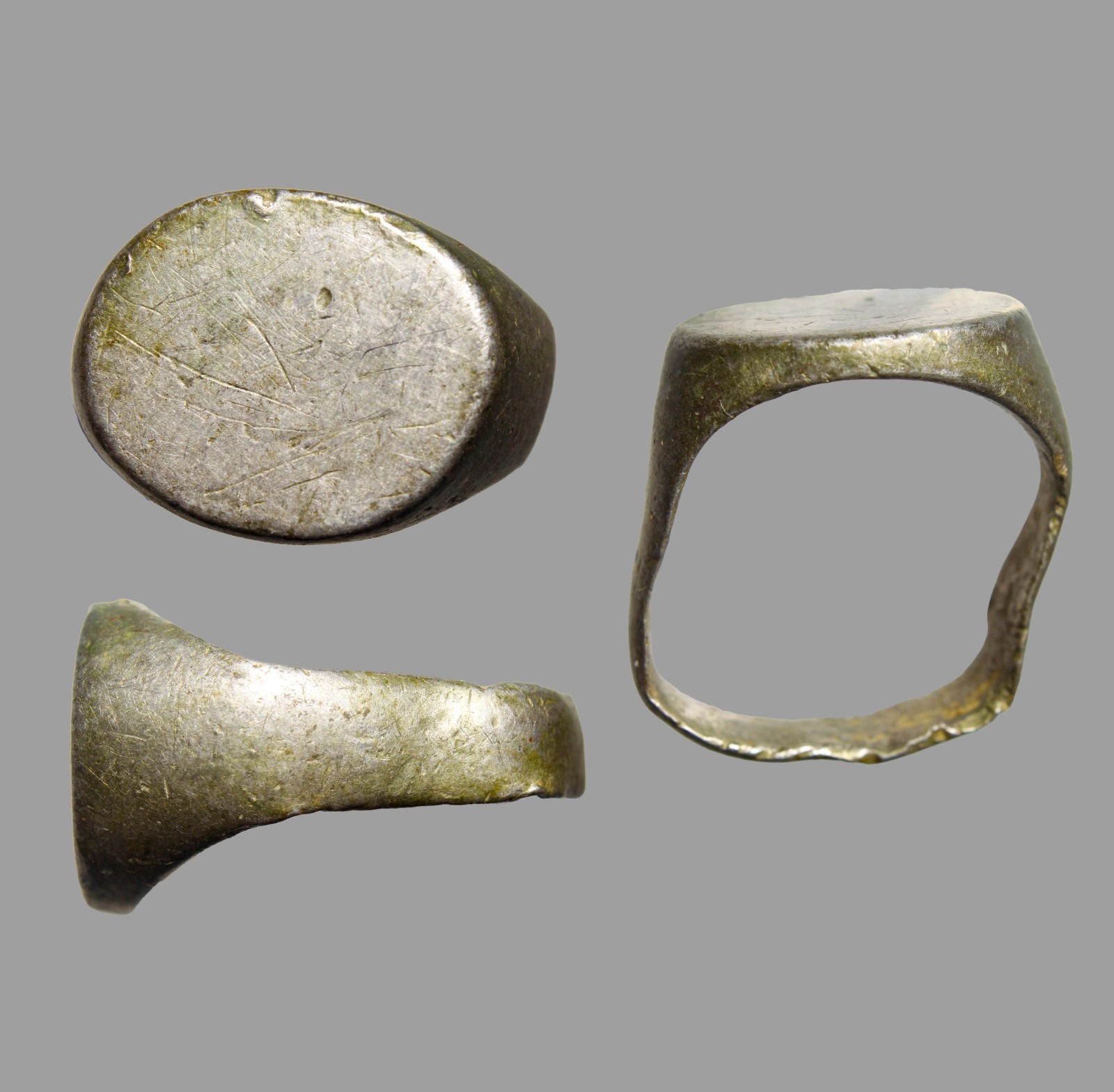 Knight Templar Antiquity Crusader Period Solid Silver Ring Jerusalem Find 1200AD