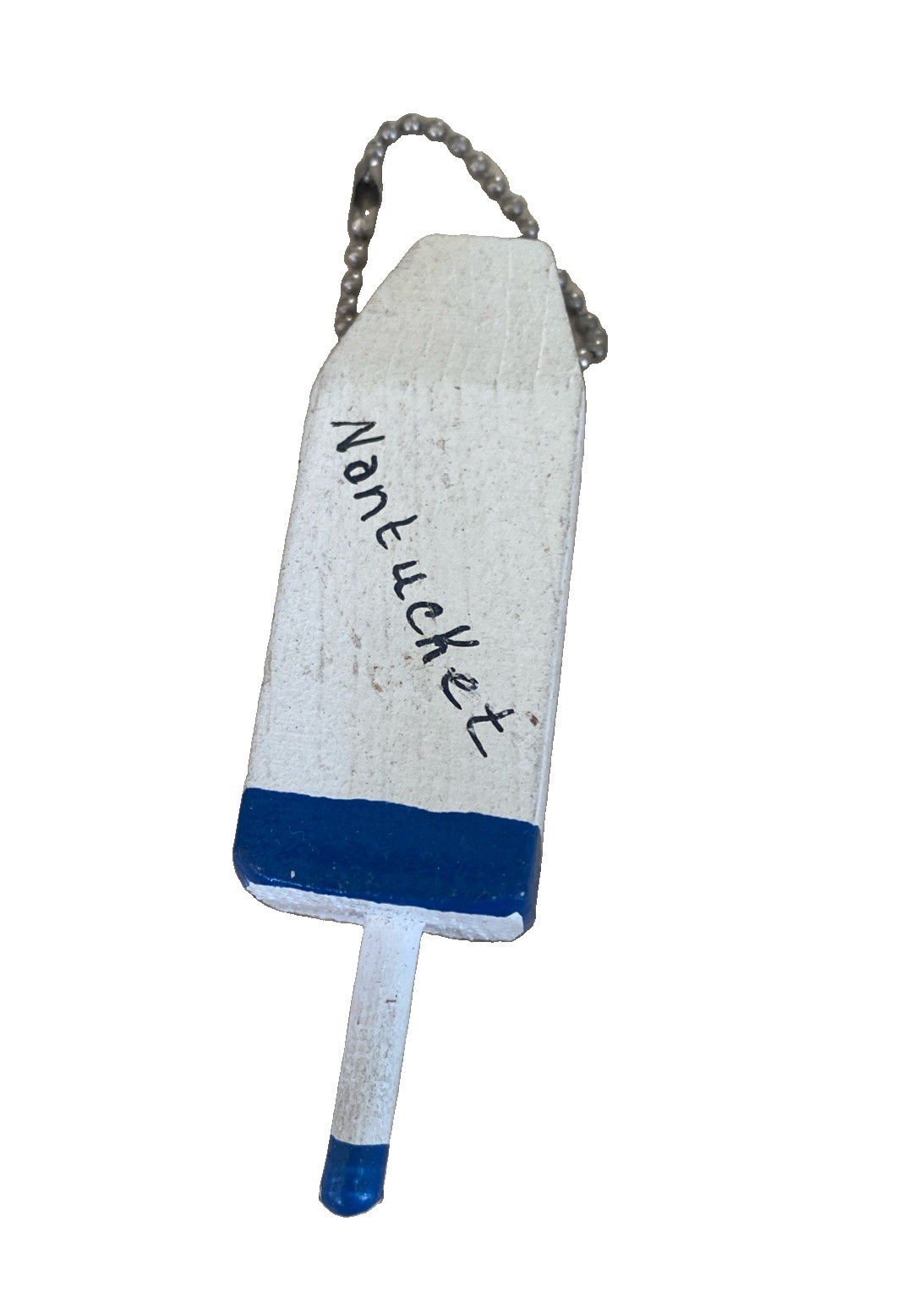 Vintage Handcrafted Nantucket Lobster Trap Buoy Keychain Wooden Vintage Handcrafted Nantucket Lobster Trap Buoy Keychain Wooden