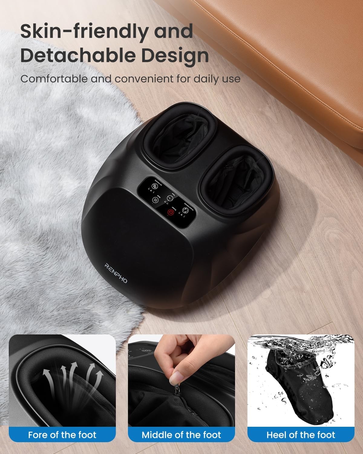 RENPHO Shiatsu Foot Massager with Heat for Plantar Fasciitis FSA HSA Eligible US RENPHO Shiatsu Foot Massager with Heat for Plantar Fasciitis FSA HSA Eligible US