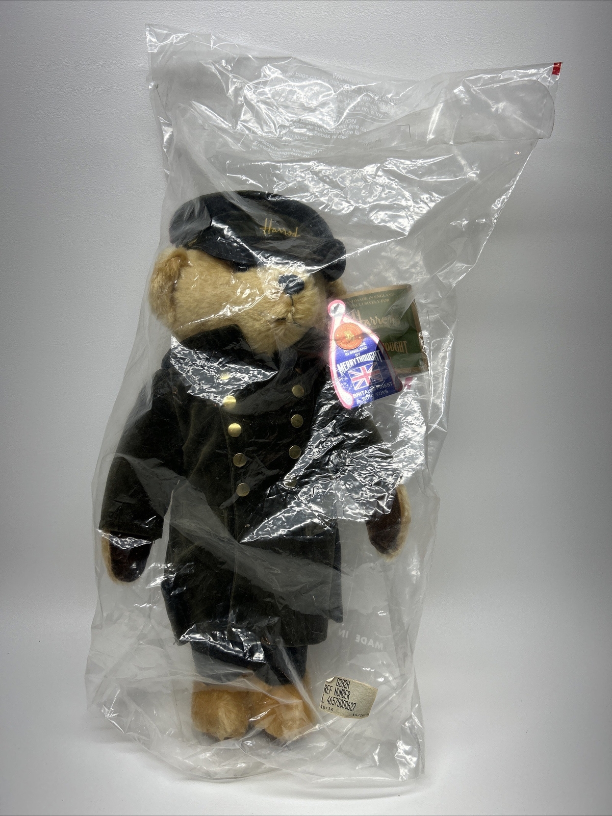 Vintage Harrods Knightsbridge Merrythought Teddy Bear With Tags England