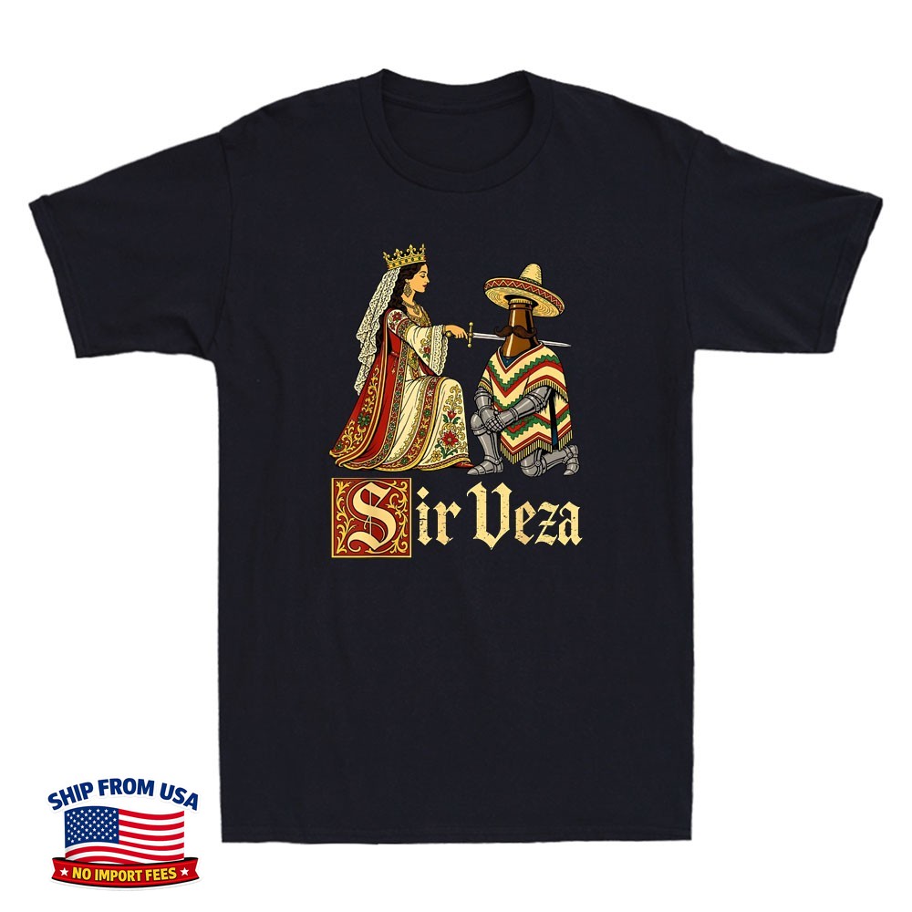 Sir Veza Knight Pun Meme Funny Graphic Humor Quote Men\'s Short Sleeve T-Shirt